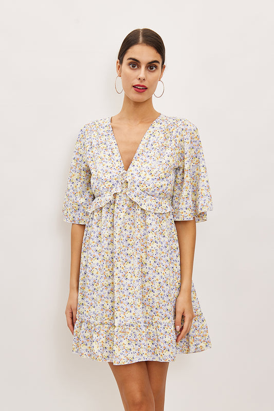 Robe à imprimé fleurs - 2671