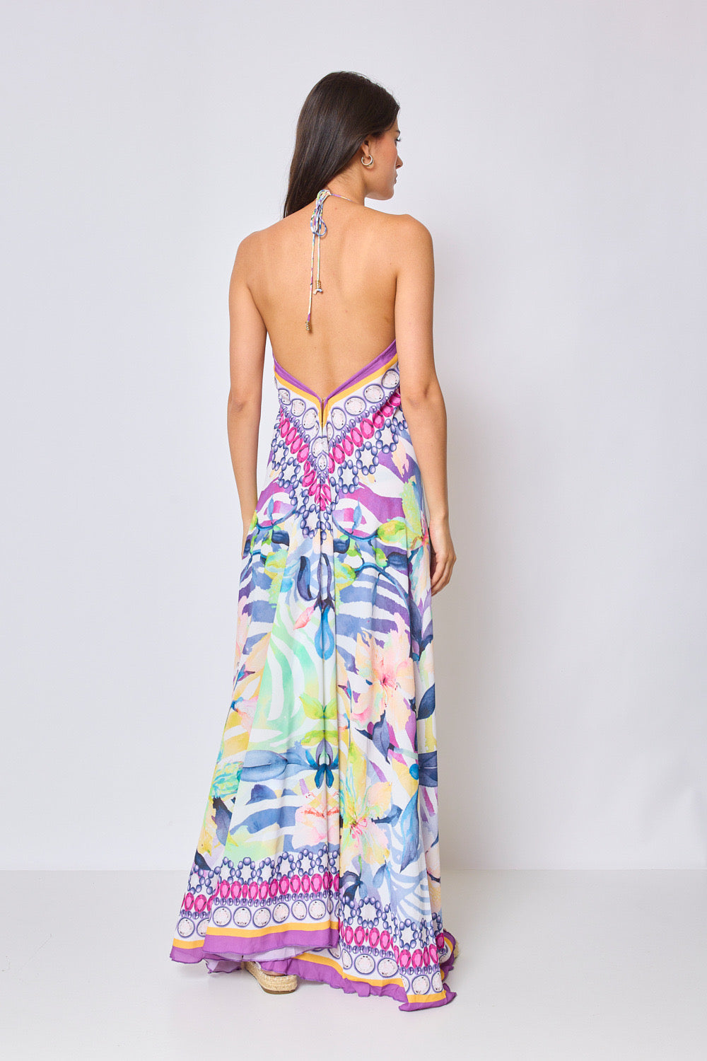 Long backless dress - 5397