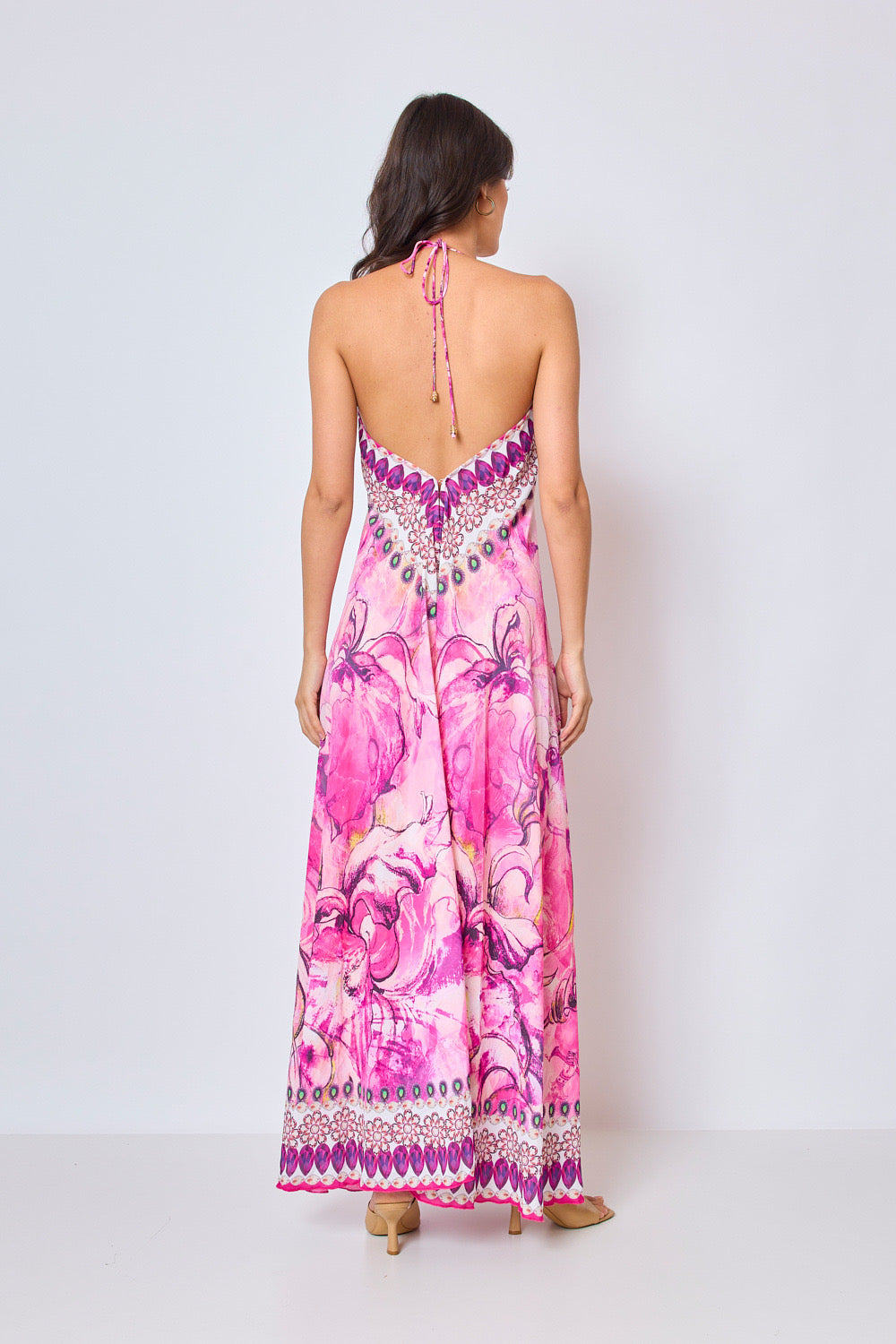 Long backless dress - 5391