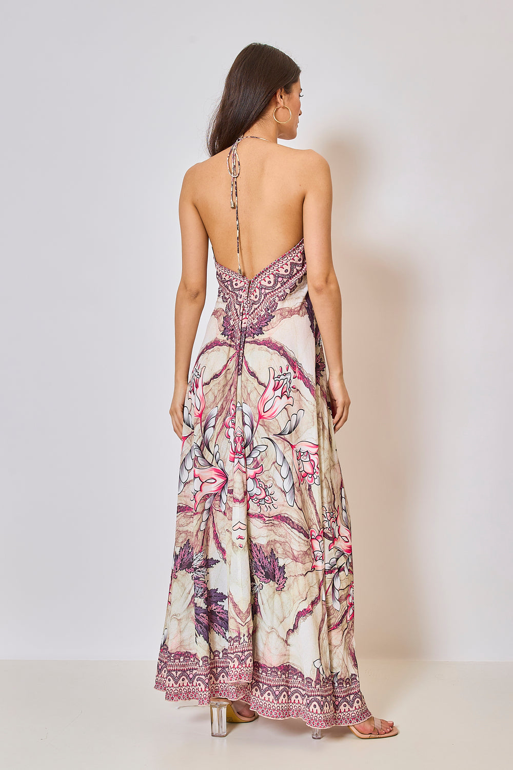 Long backless dress - 5357