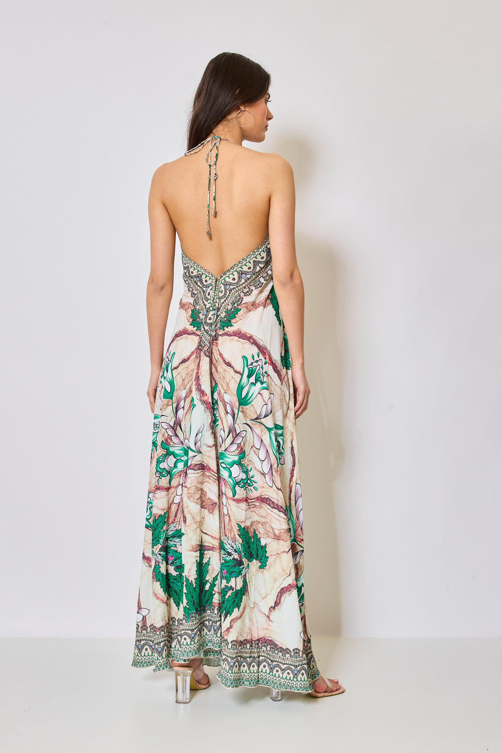 Long backless dress - 5357