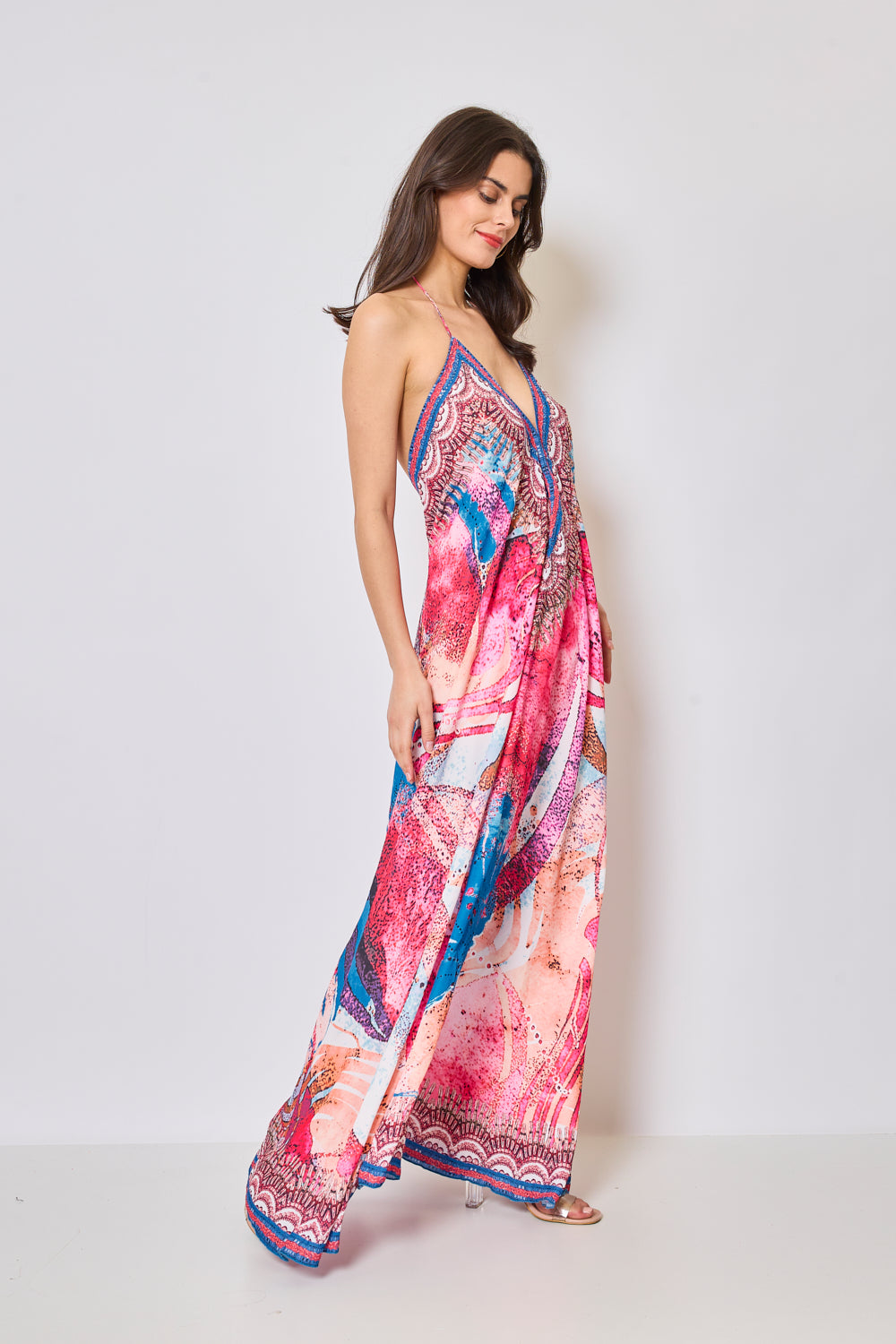 Long backless dress - 5368