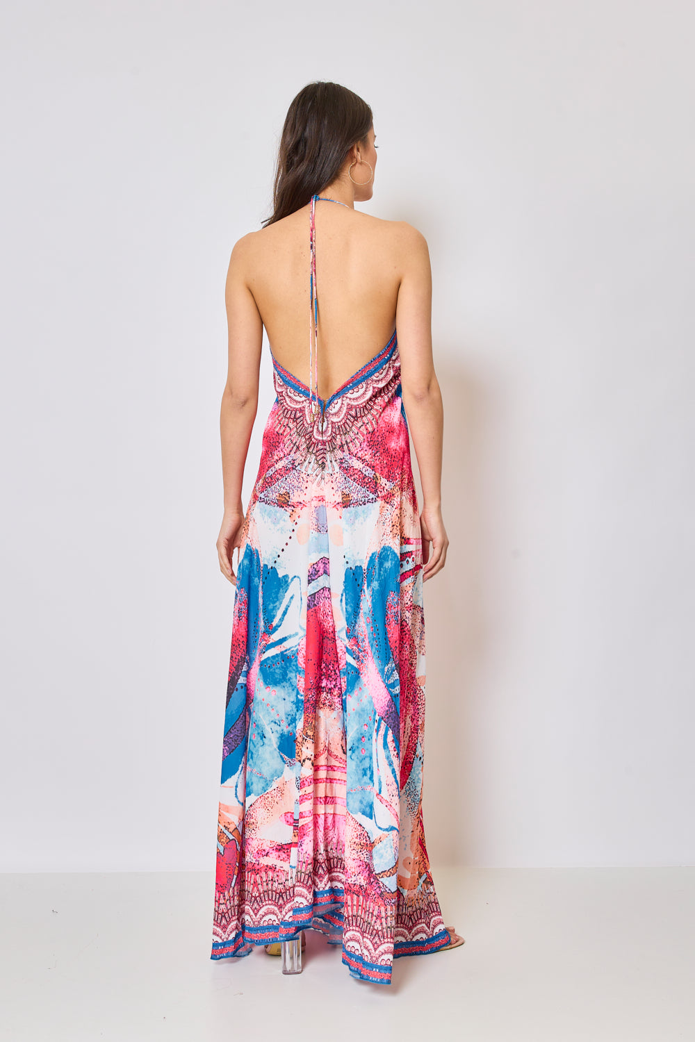 Long backless dress - 5368