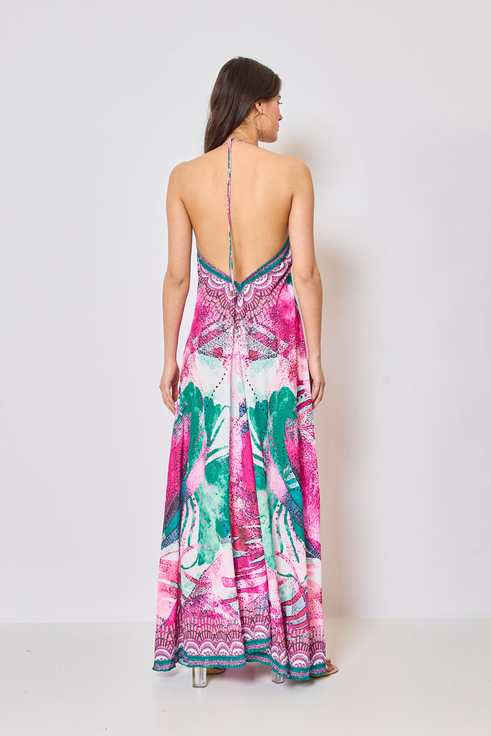 Long backless dress - 5368