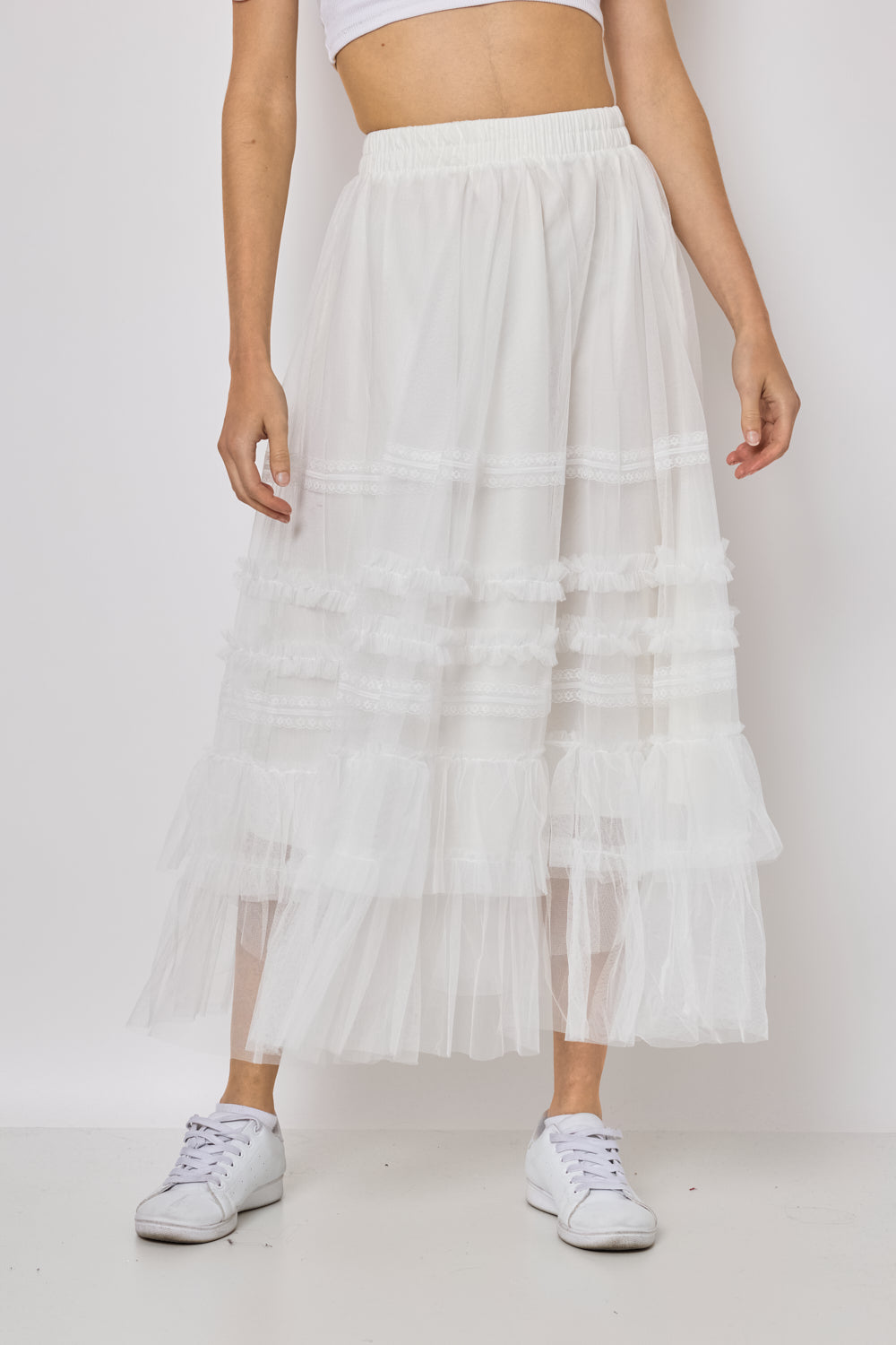 Jupe longue en tulle - FM611