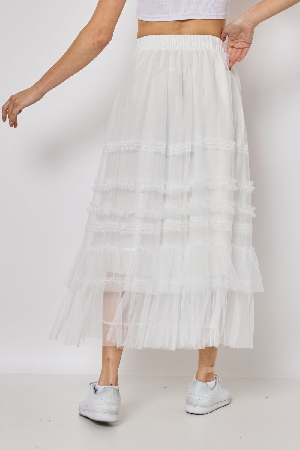 Jupe longue en tulle - FM611