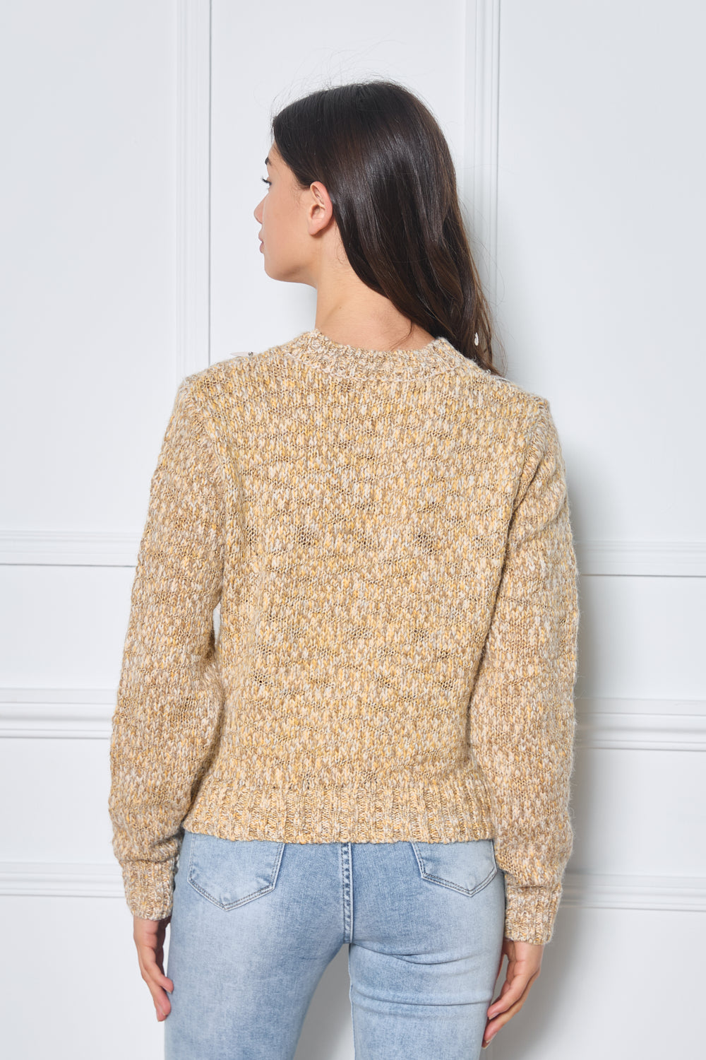 Pull en maille à paillettes - 2655