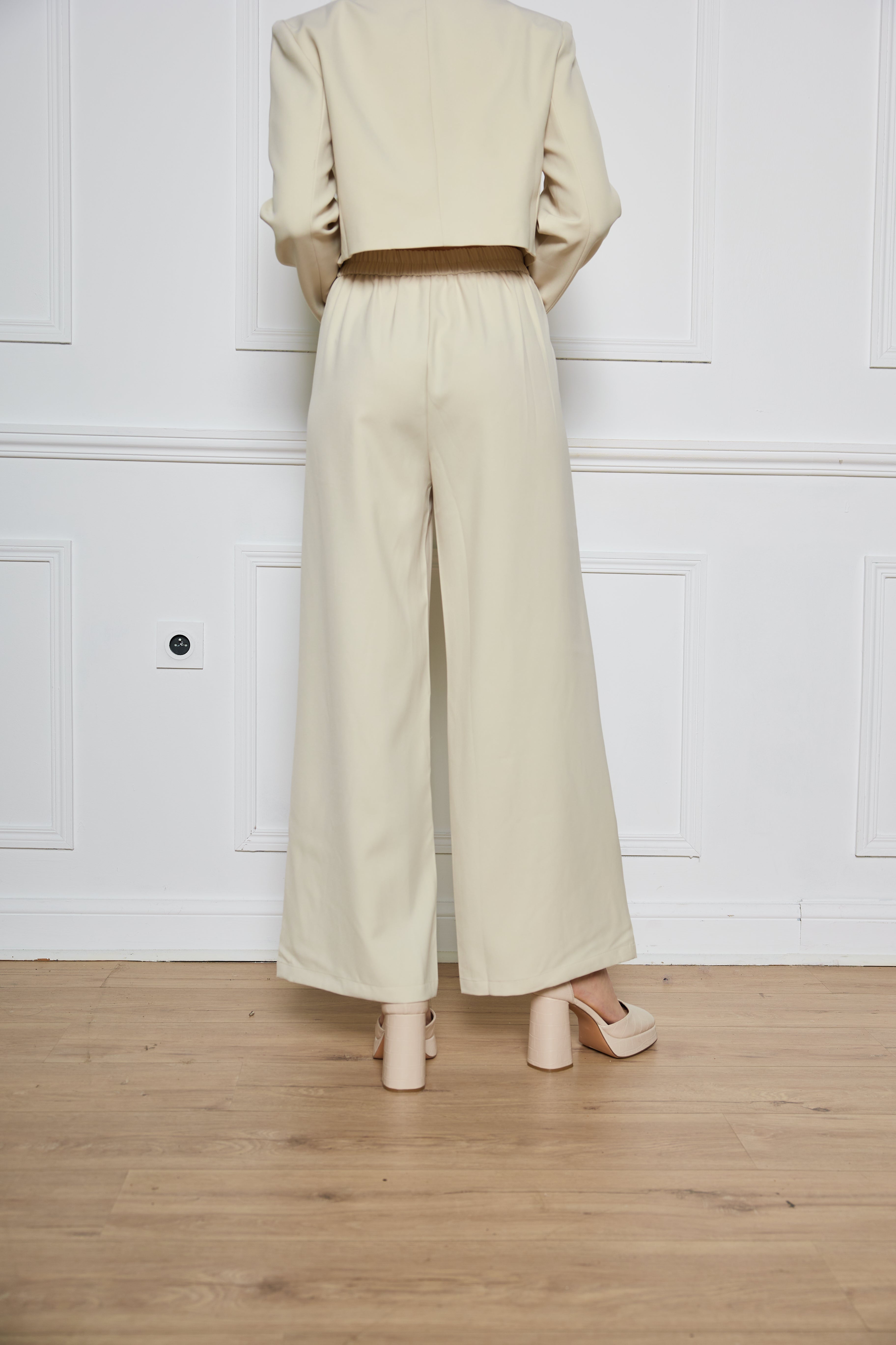 Pantalon blazer avec plis marqué et poches italiennes - 2480