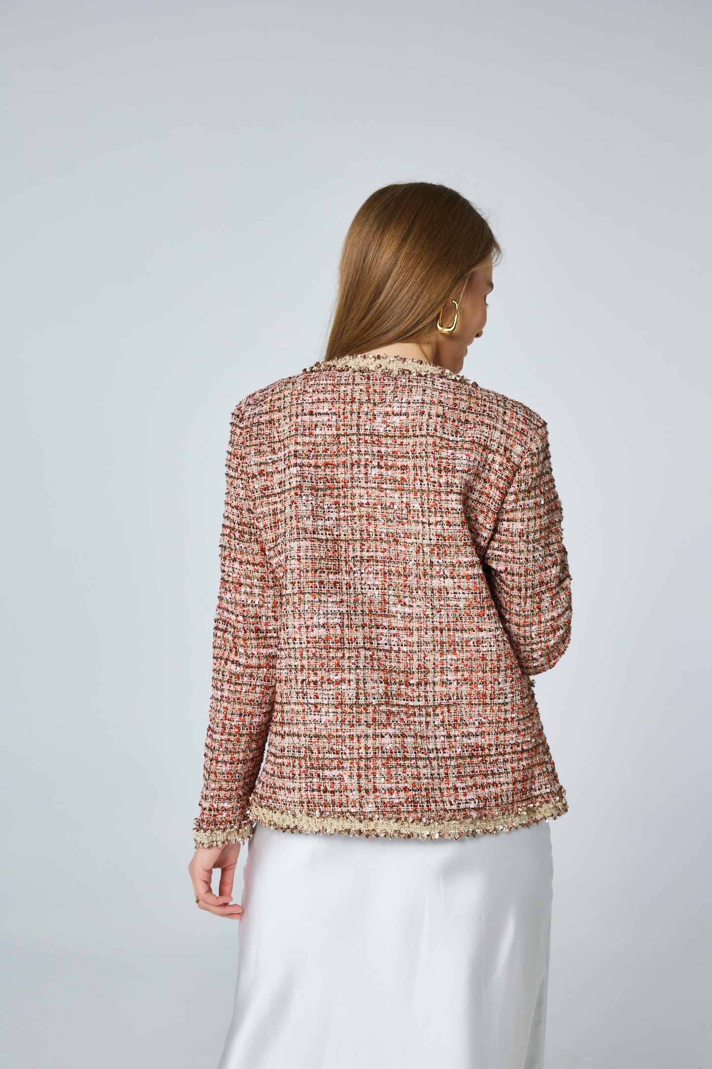 Veste en tweed brillant - 2556