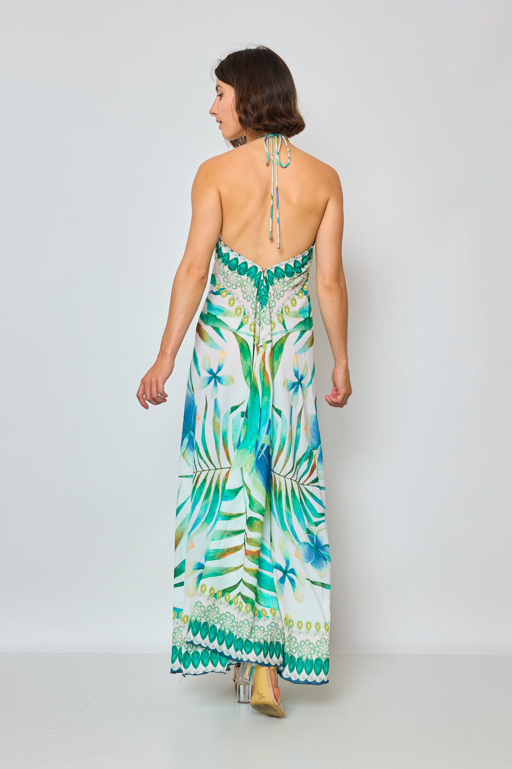 Long backless dress - 5501