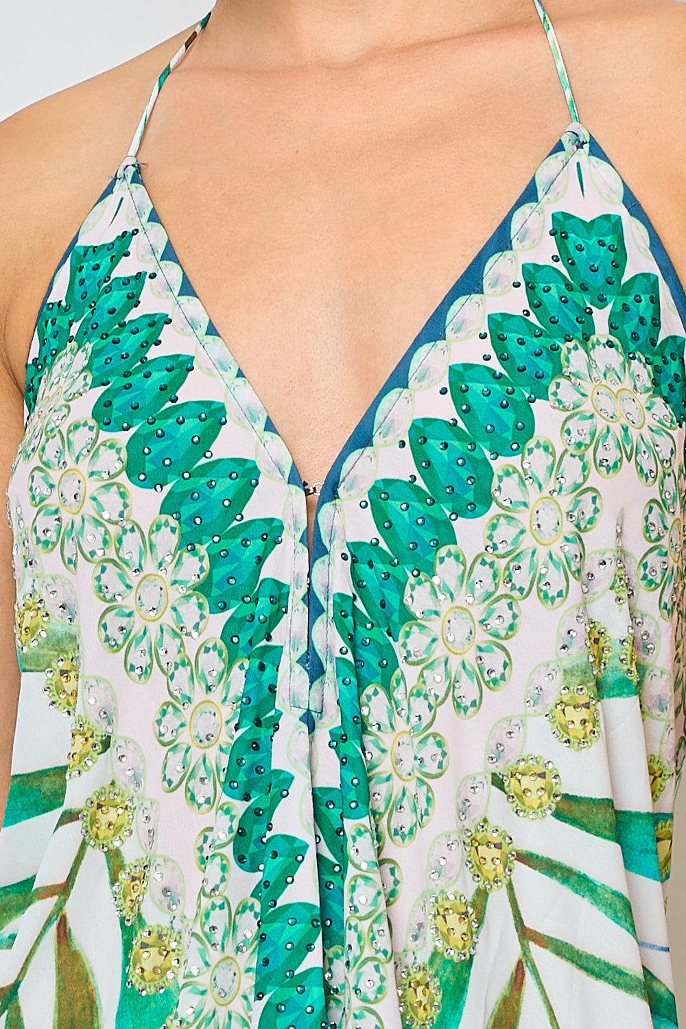 Long backless dress - 5501