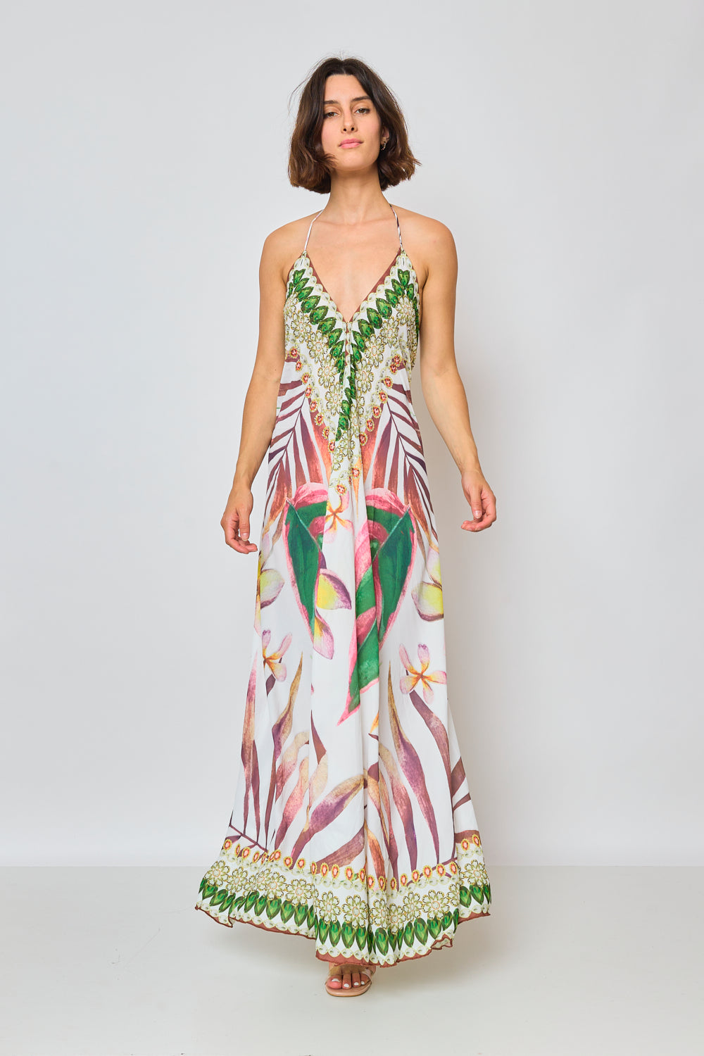 Long backless dress - 5501