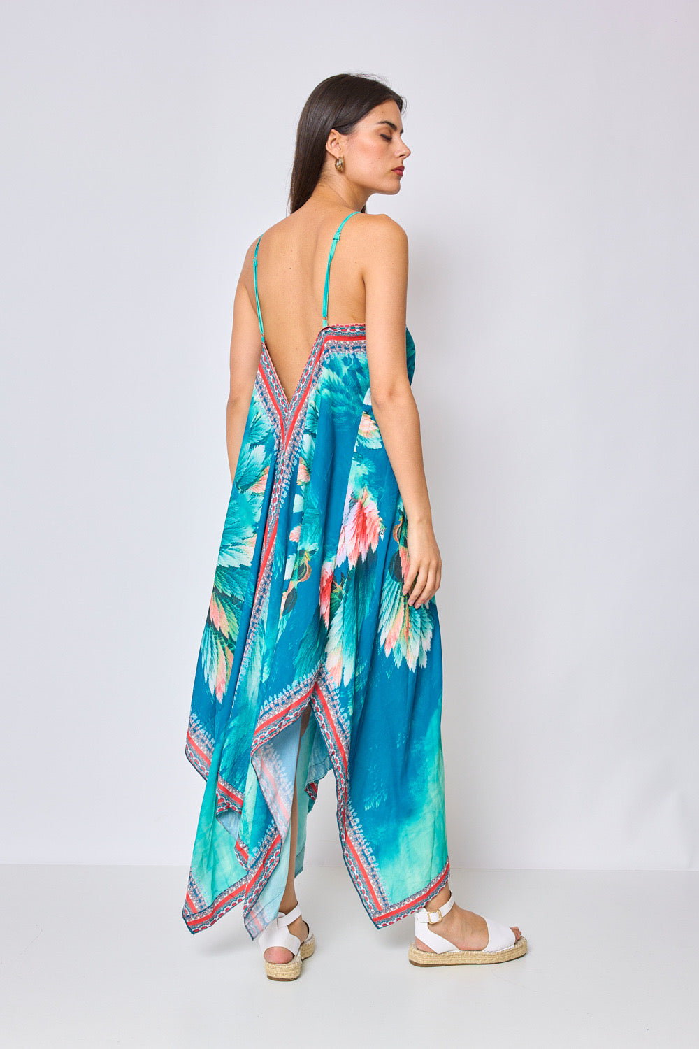 Long backless dress - 5387