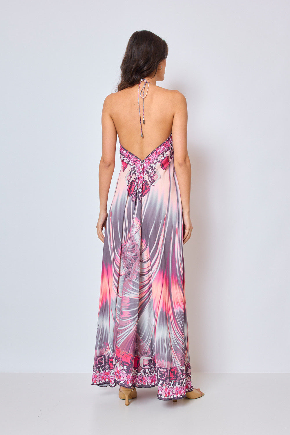 Long backless dress - 5398