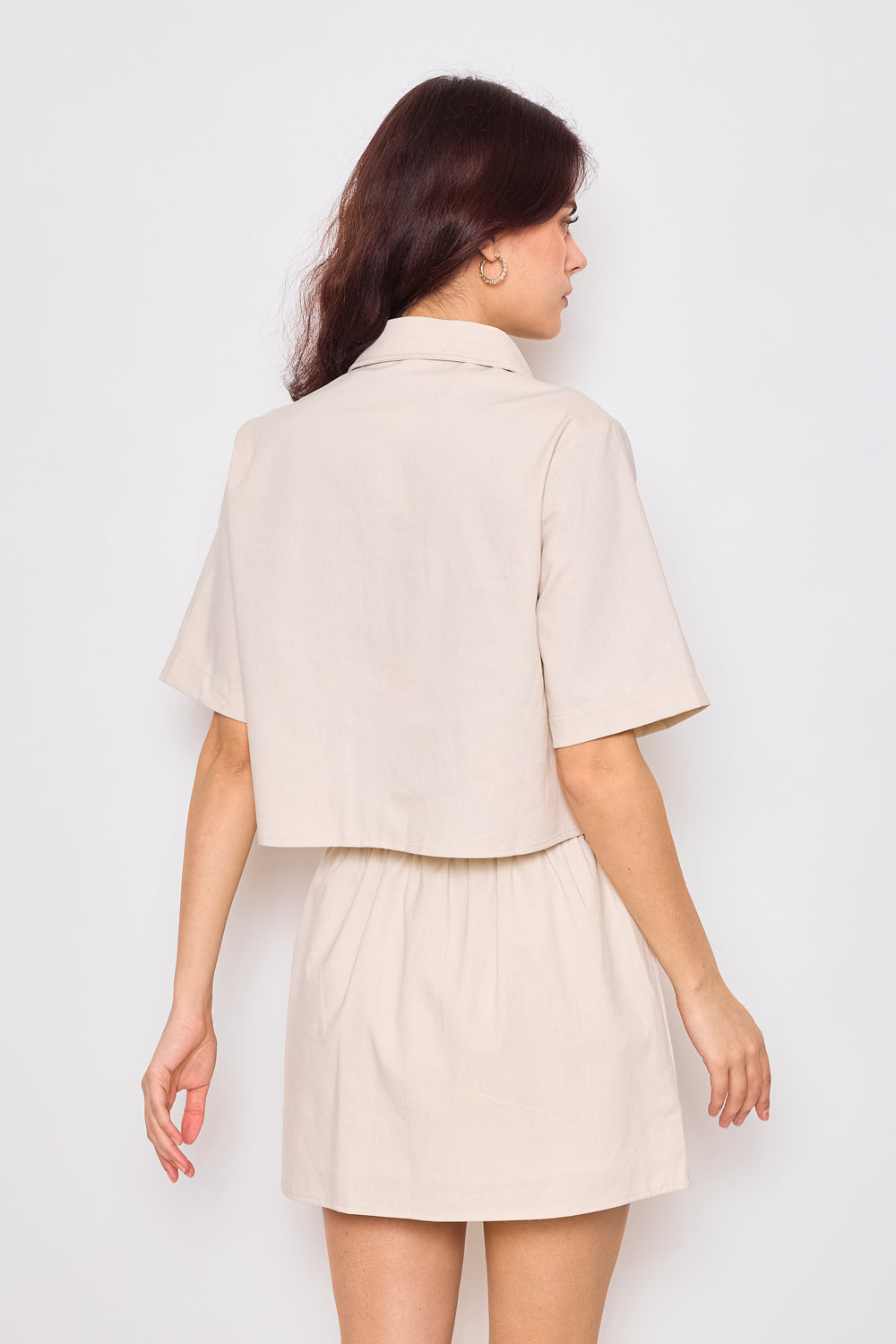 Embroidered short-sleeved shirt - 2444