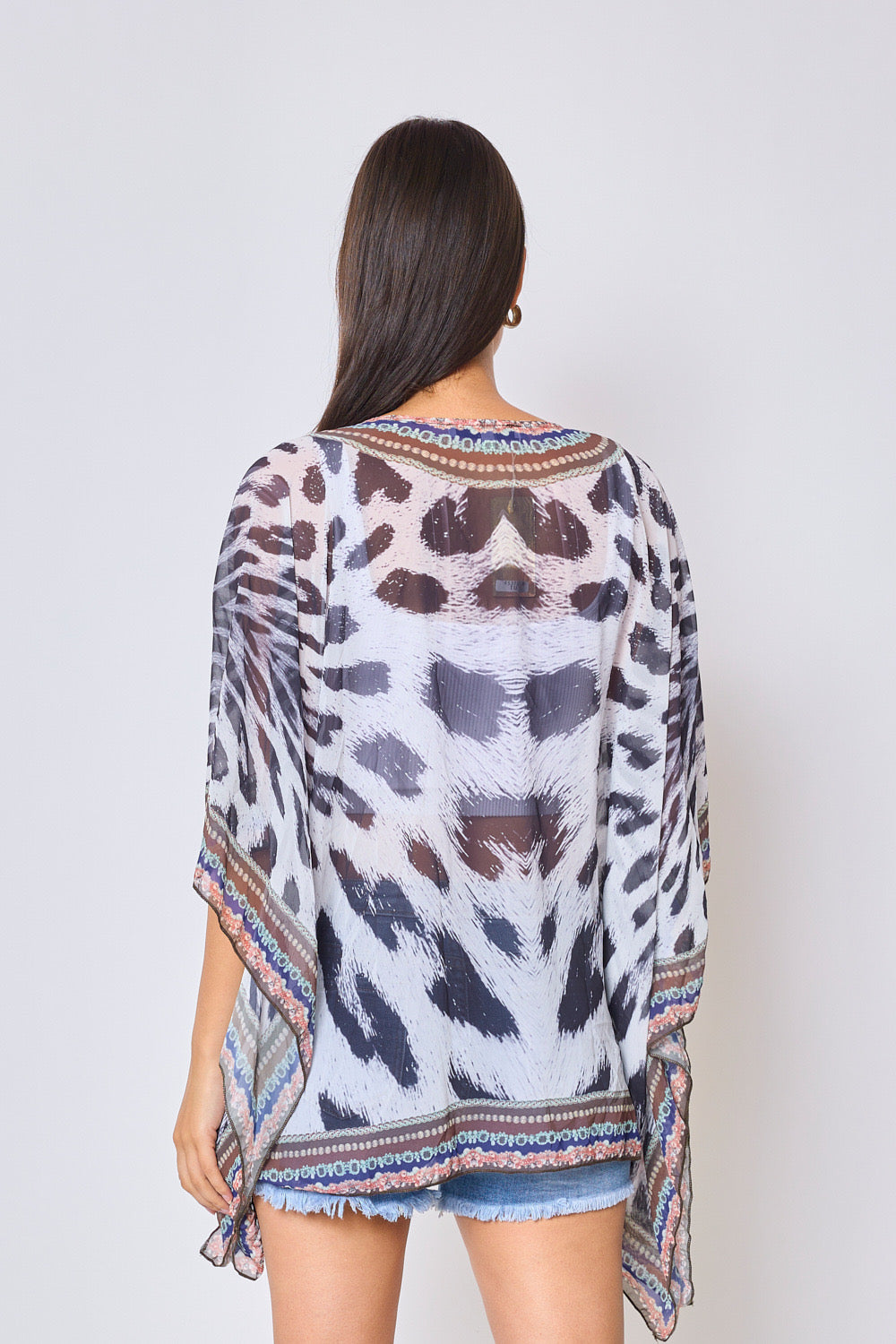 TOP IMPRIMÉ AVEC STRASS - 5377