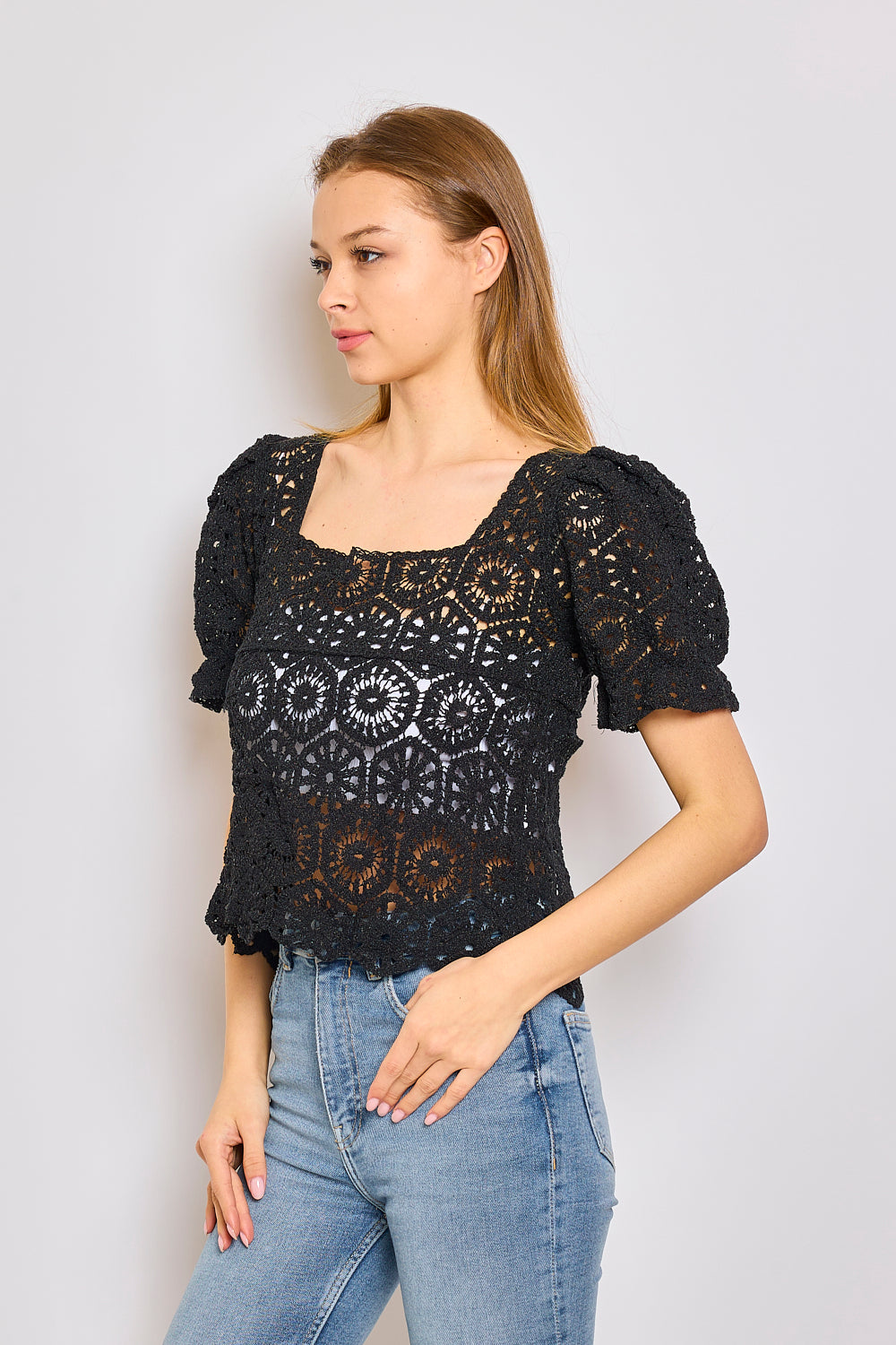 Top en crochet FM370