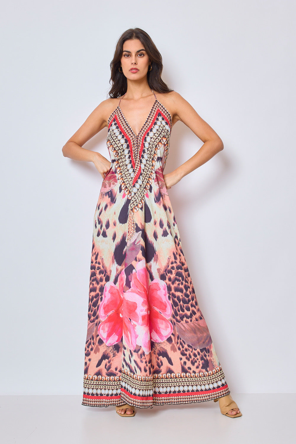 Robe longue dos nu - 5390