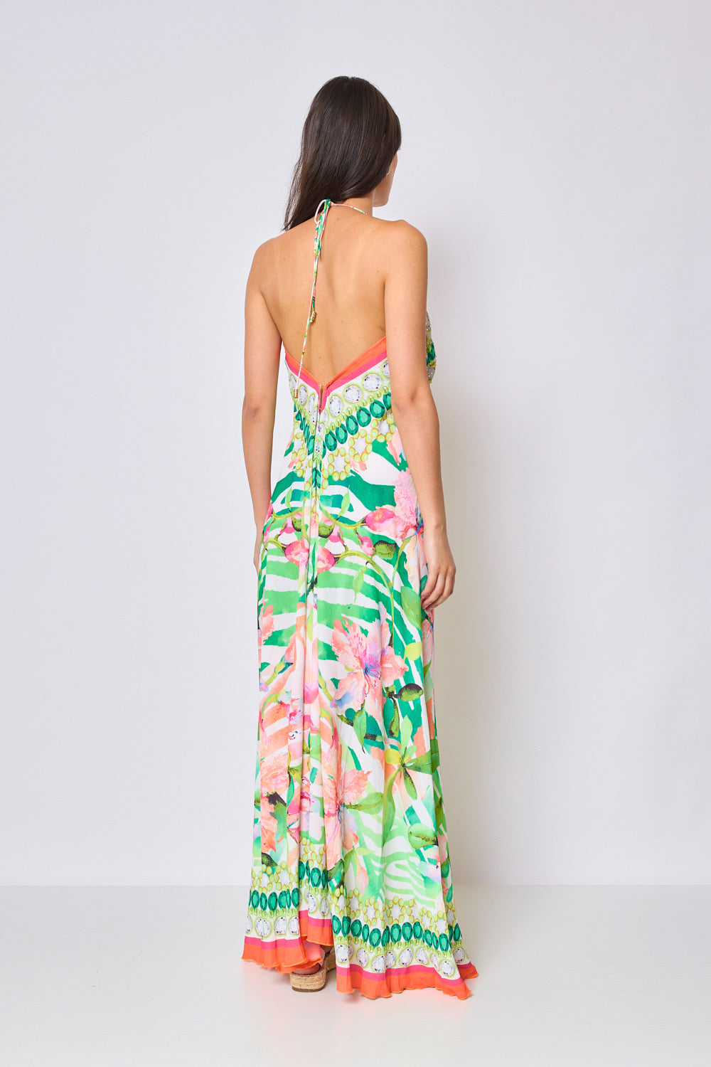 Long backless dress - 5397