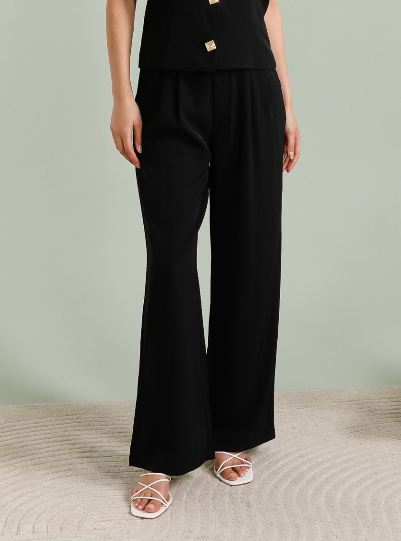 Pantalon taille à pinces - 2610