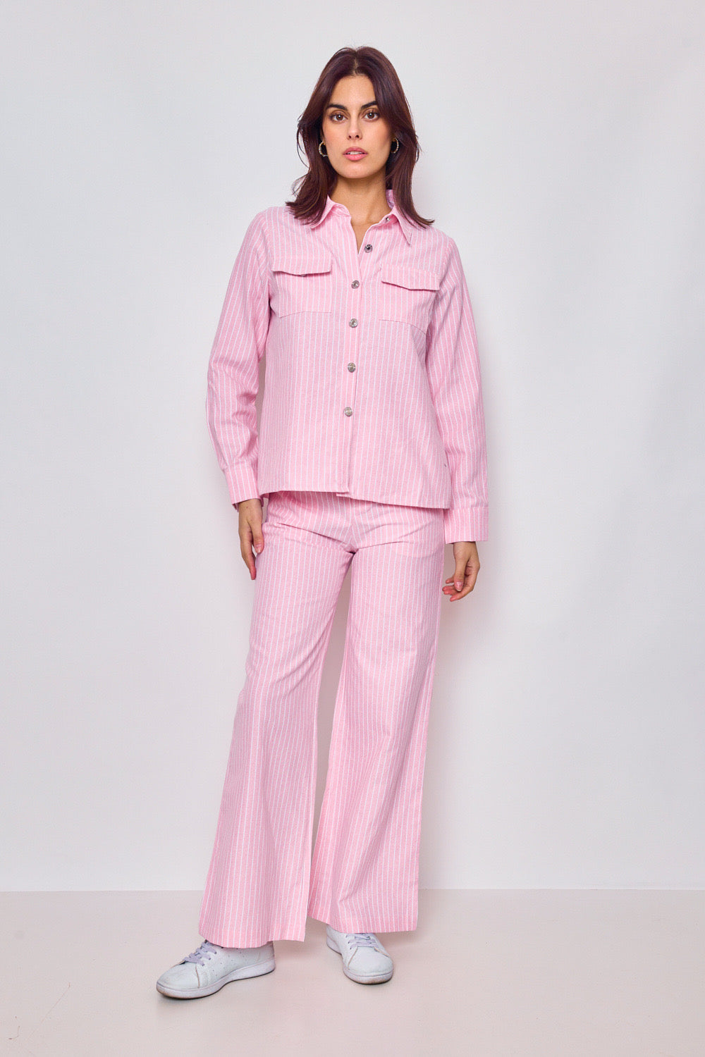 Striped cotton shirt 3056