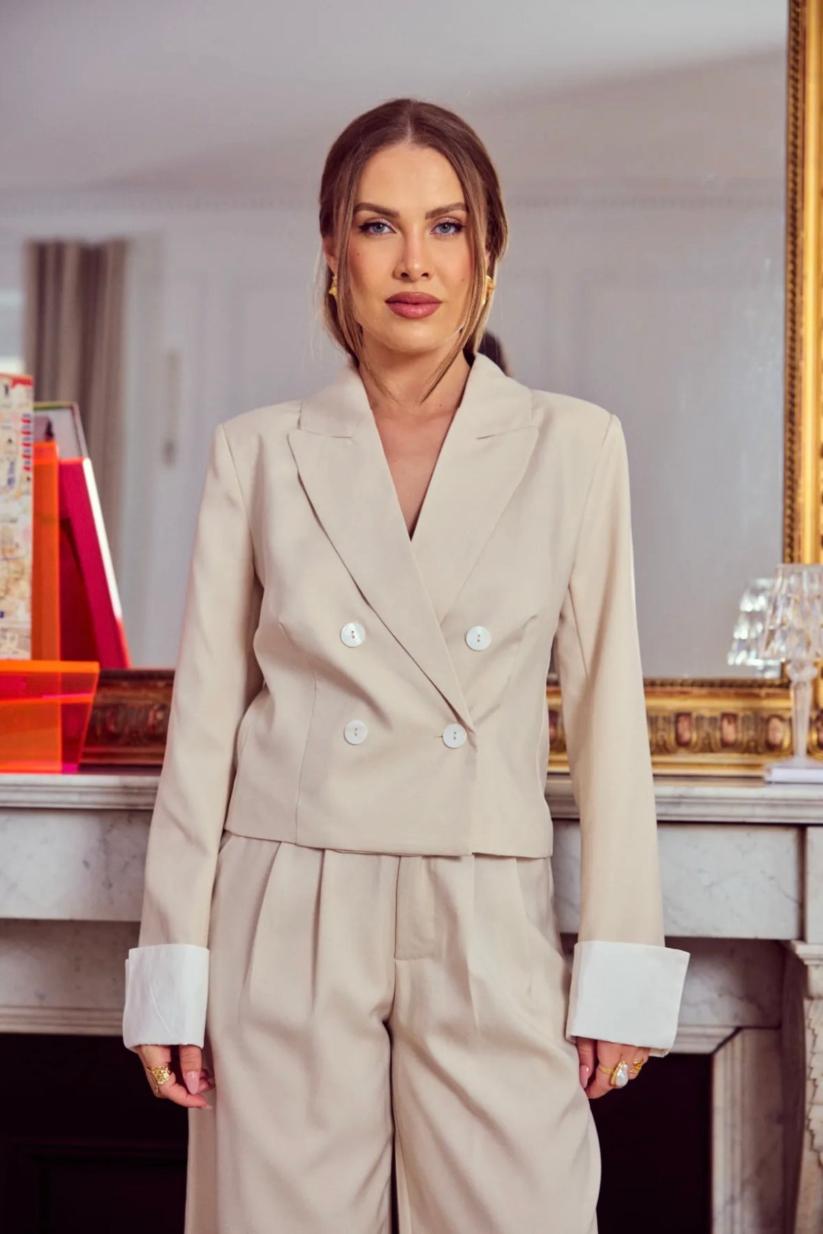 Blazer croisé court - 5633