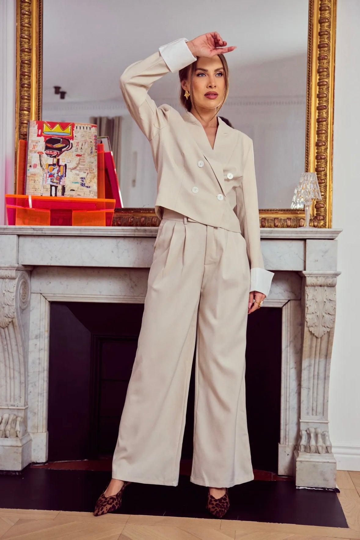 Blazer croisé court - 5633