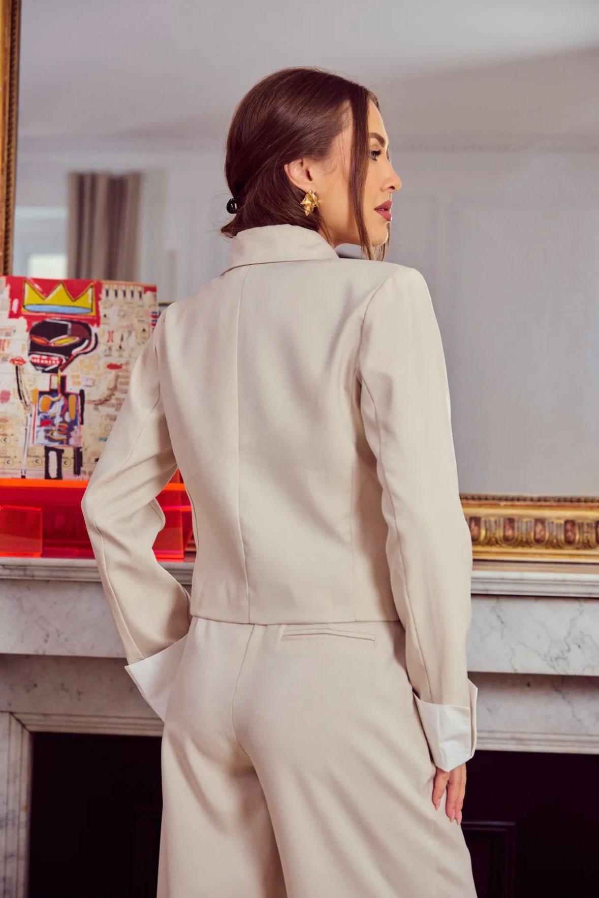 Blazer croisé court - 5633