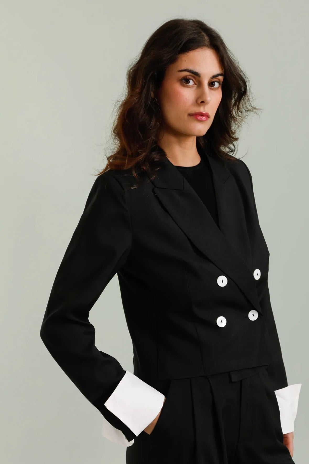 Blazer croisé court - 5633
