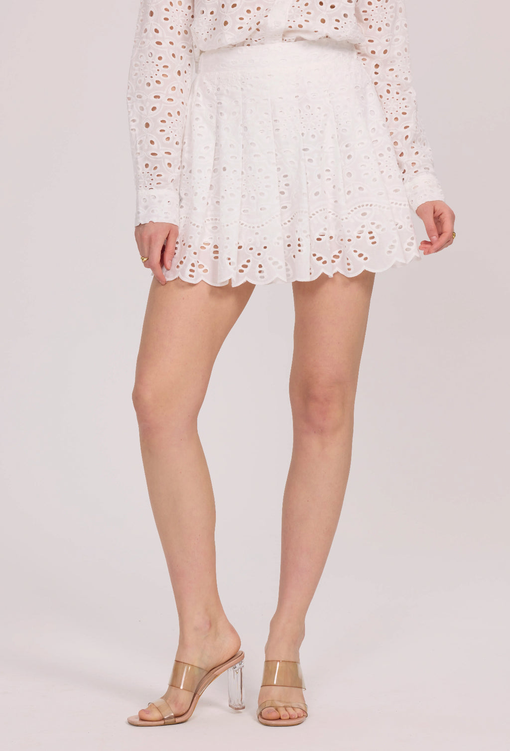 Jupe en broderie anglaise - 5611
