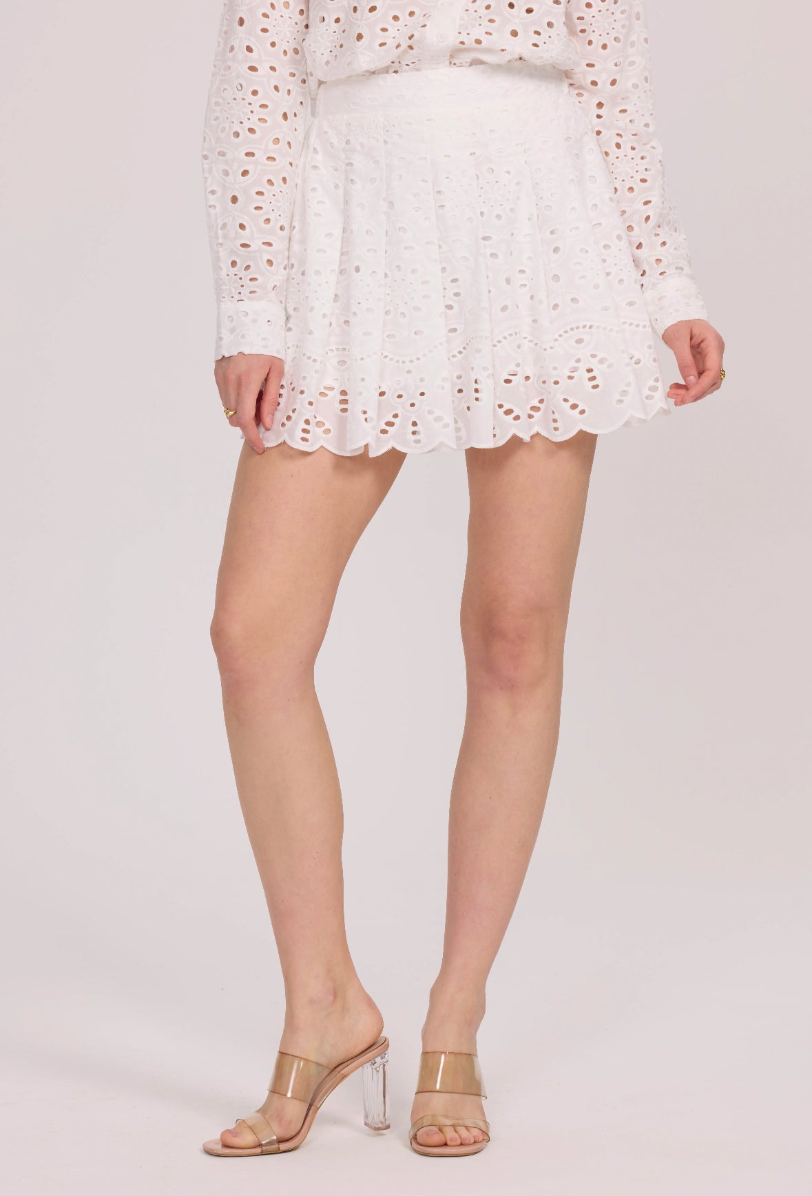 Jupe en broderie anglaise - 5611