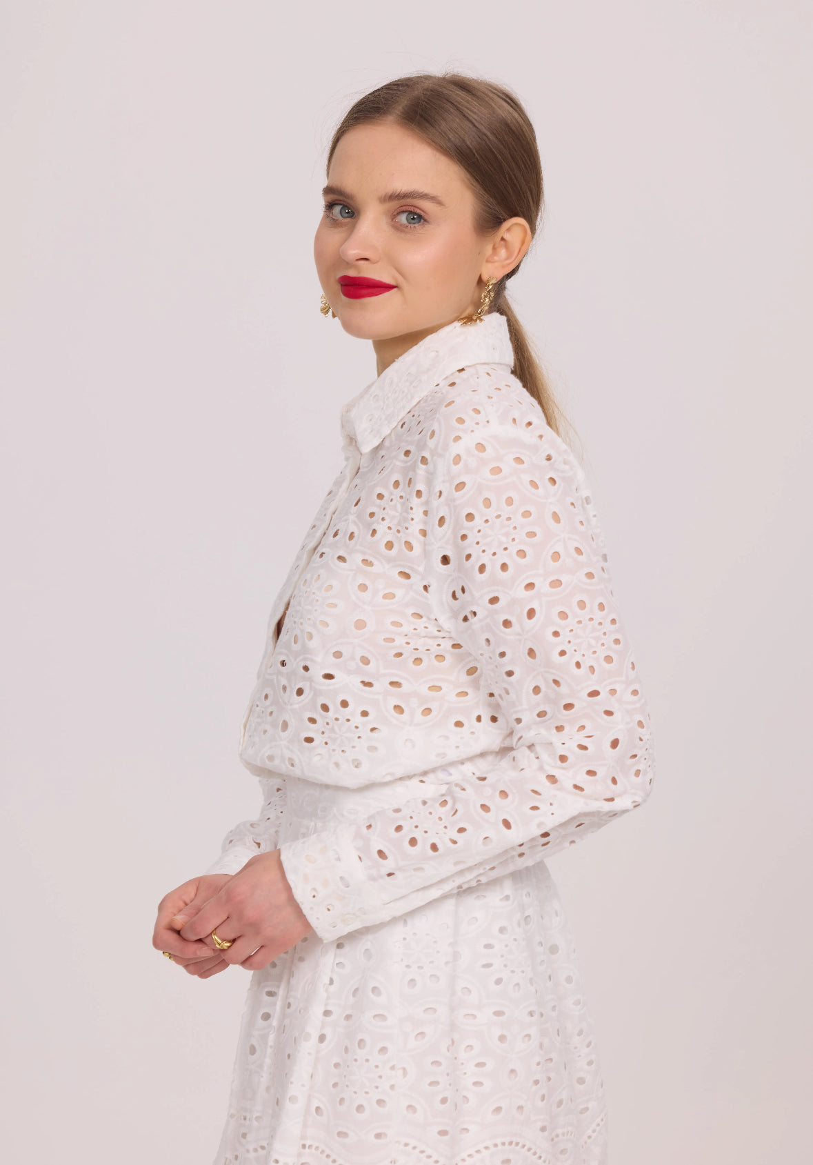 Chemise en broderie anglaise  - 5610