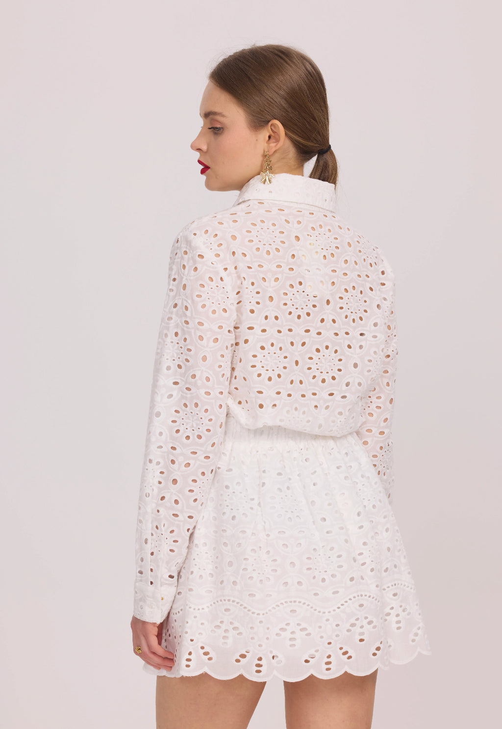 Chemise en broderie anglaise  - 5610
