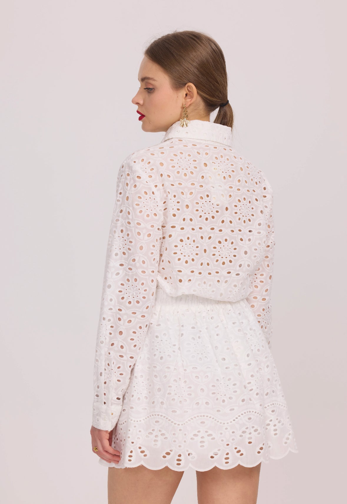 Chemise en broderie anglaise  - 5610