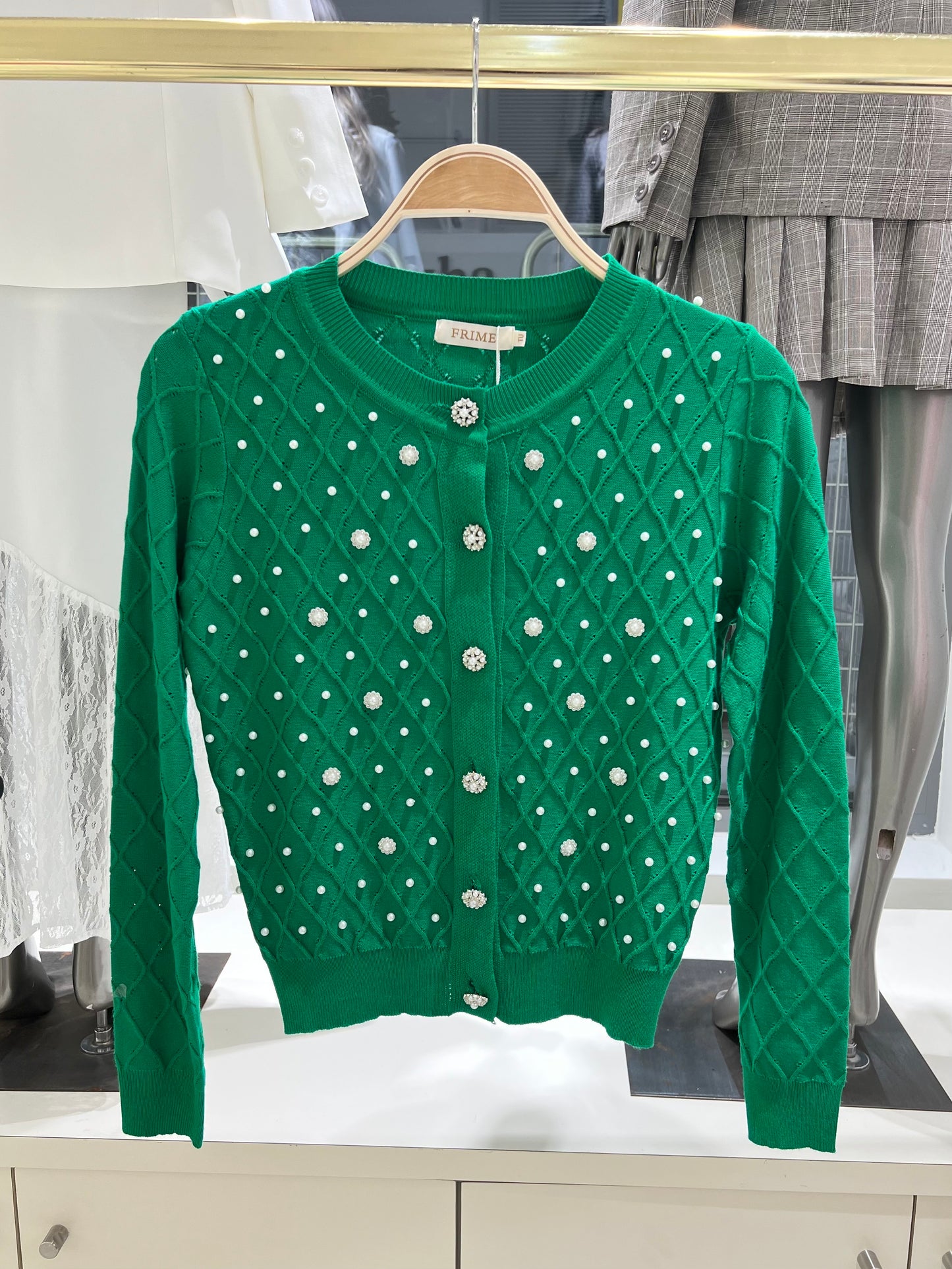 Cardigan en maille fine - 557-GILET