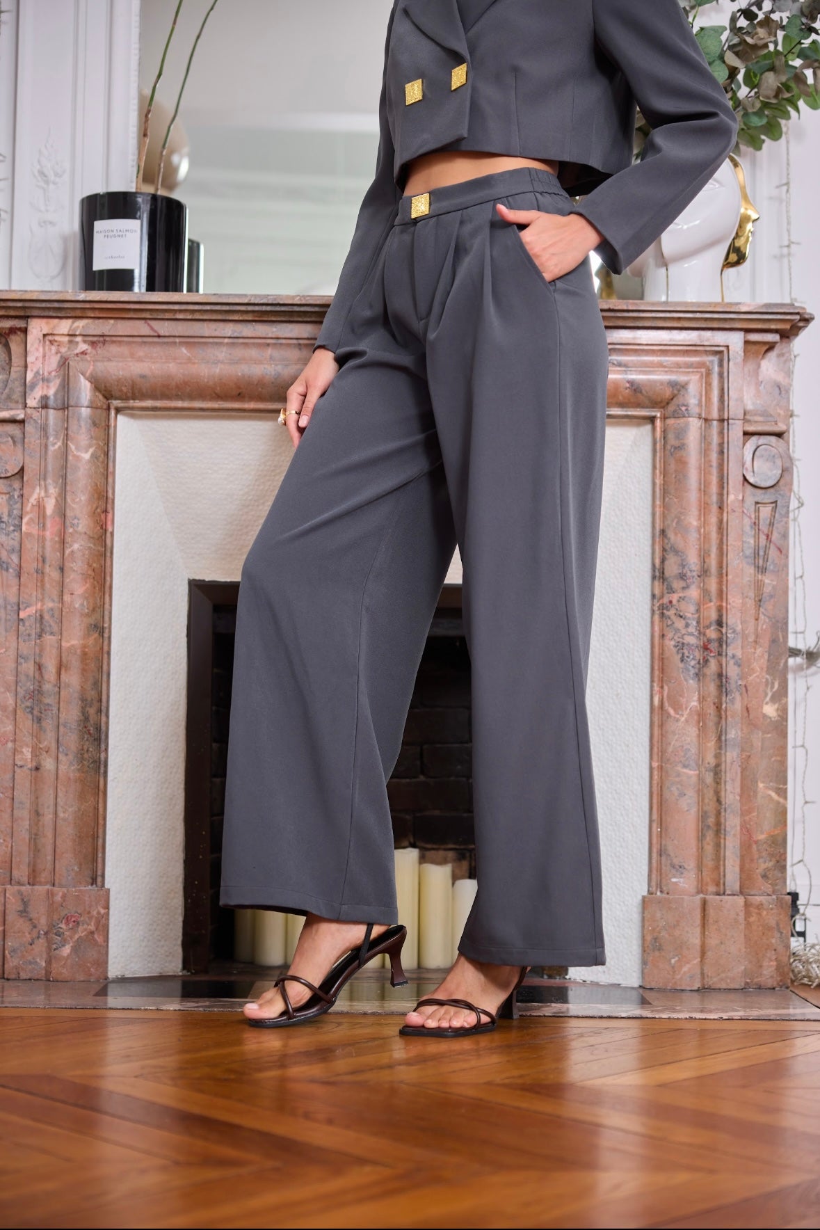 Pantalon blazer avec plis marqué et poches italiennes - 2480