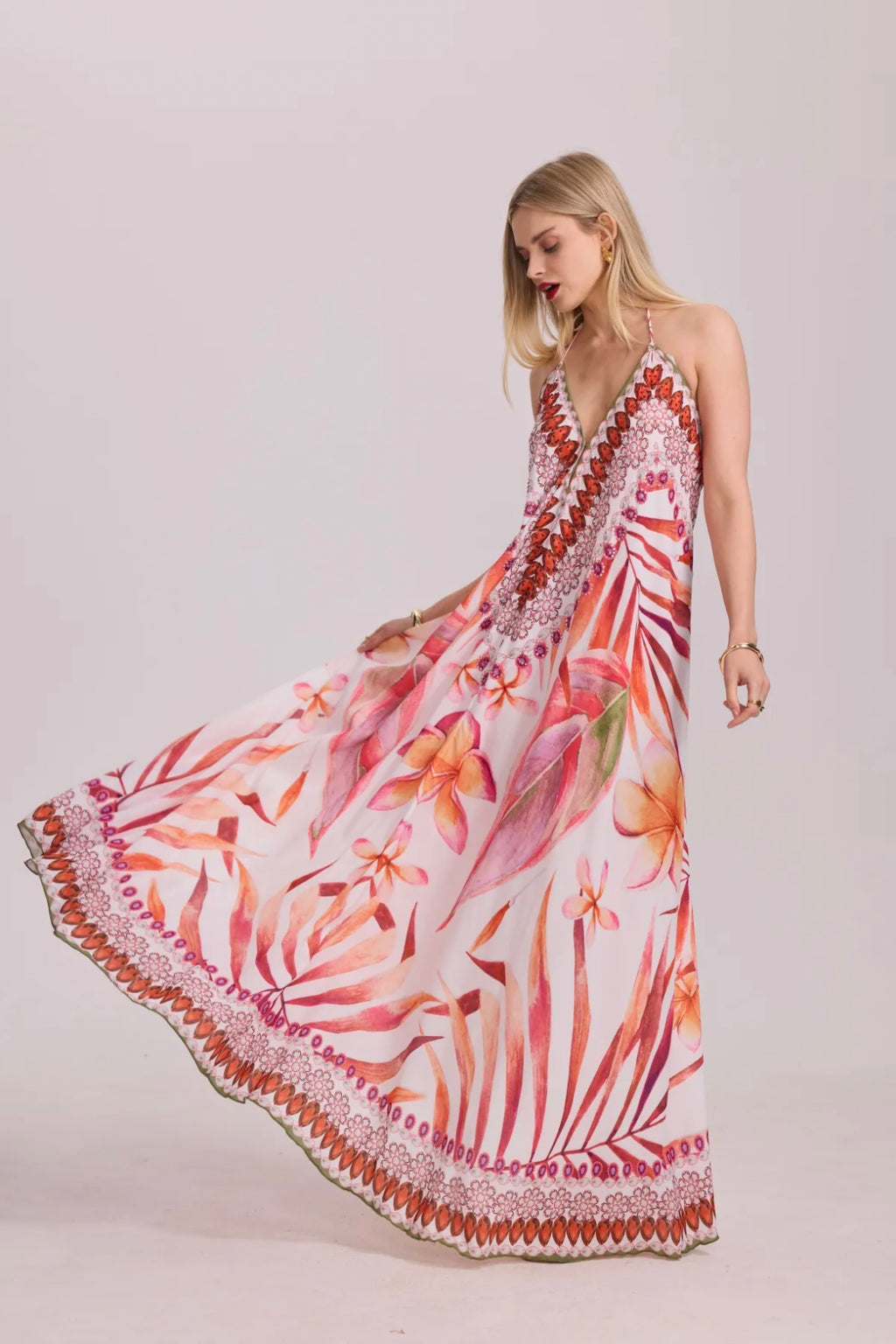 Long backless dress - 5501