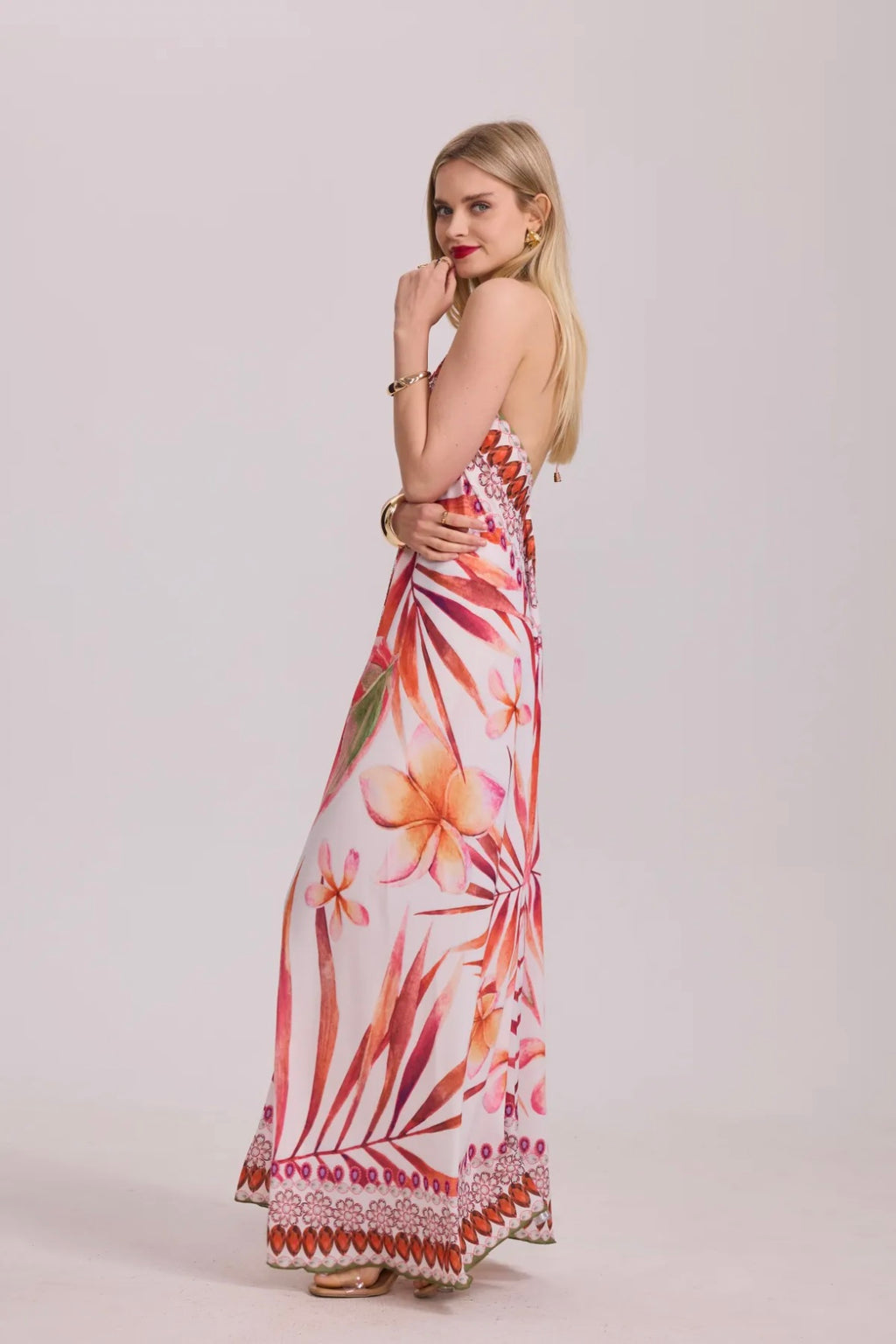 Long backless dress - 5501