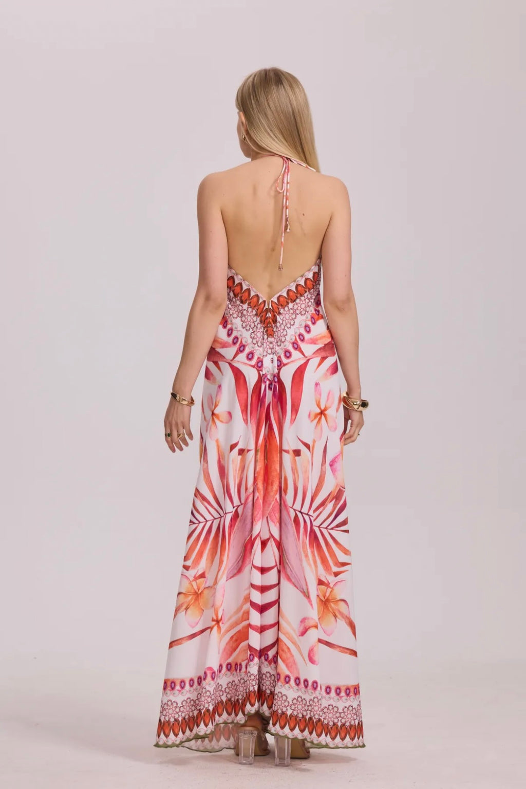 Long backless dress - 5501