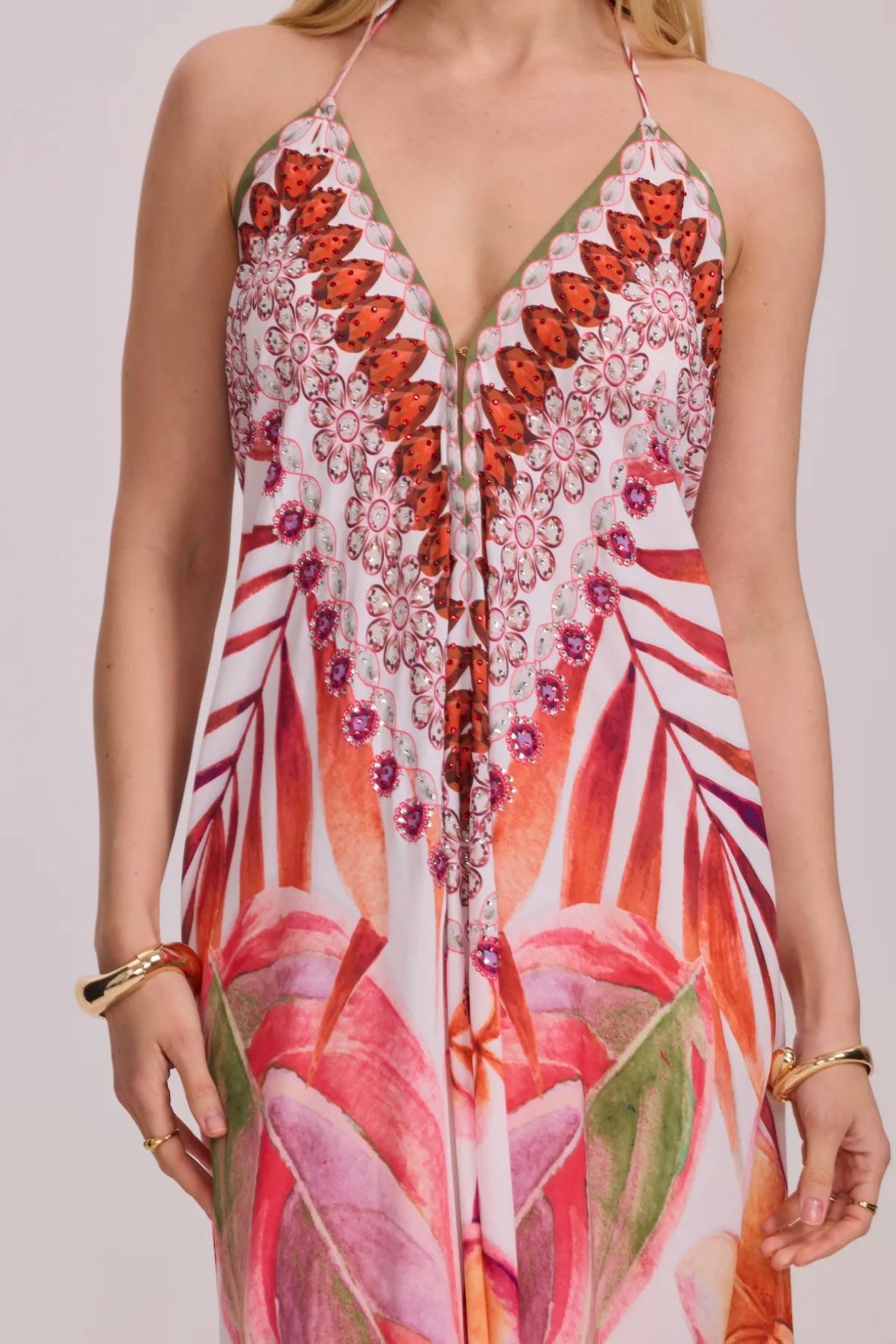 Long backless dress - 5501