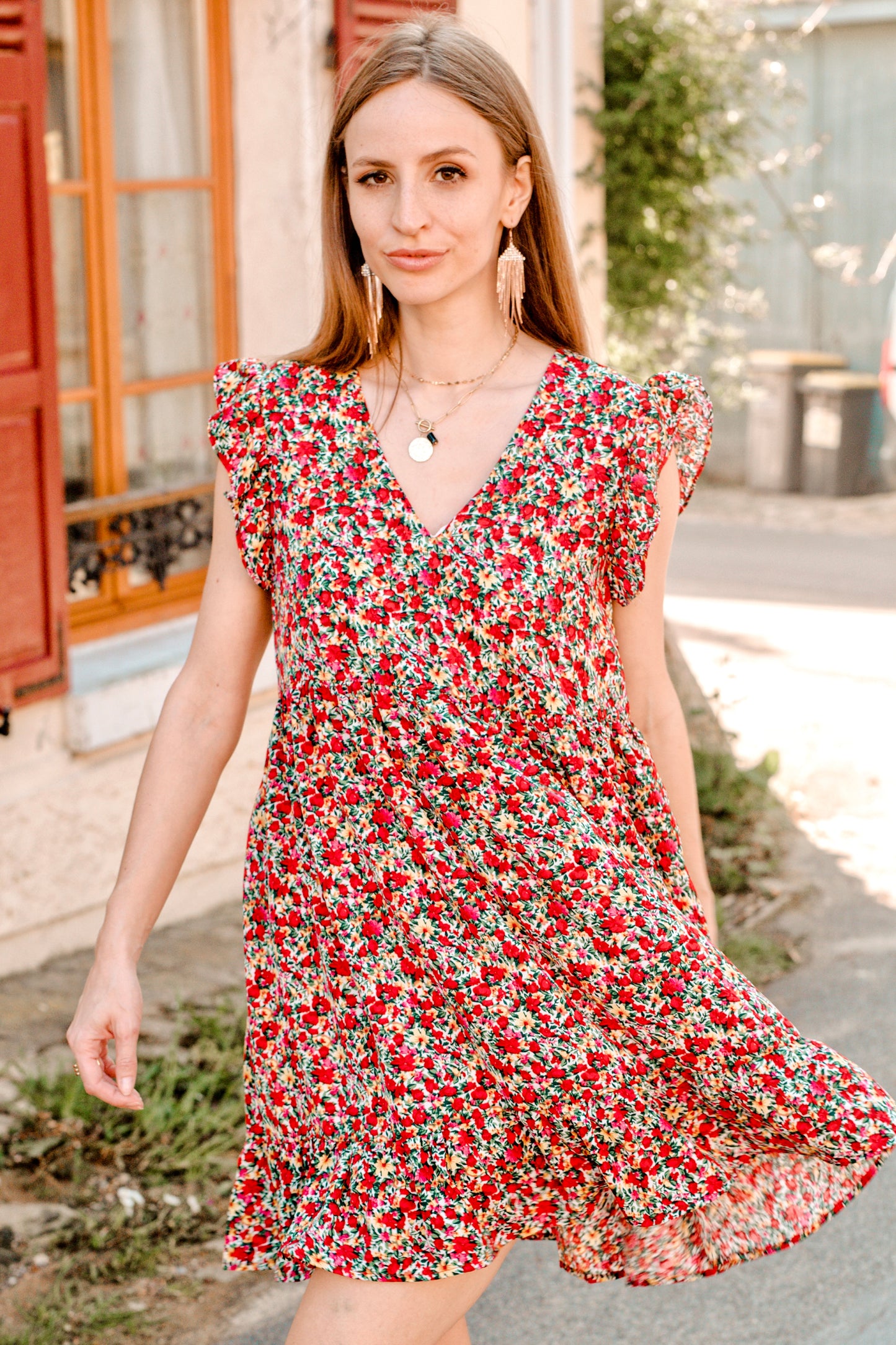 Robe à imprimé fleurs - 2681