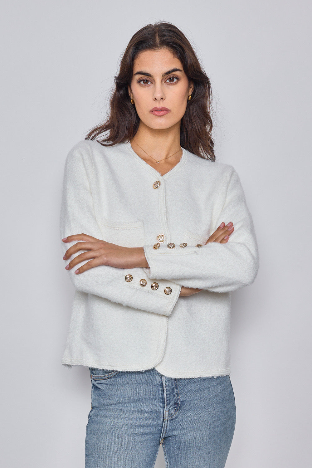 Cardigan doux au toucher - 556