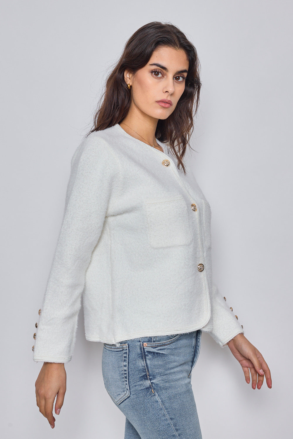 Cardigan doux au toucher - 556