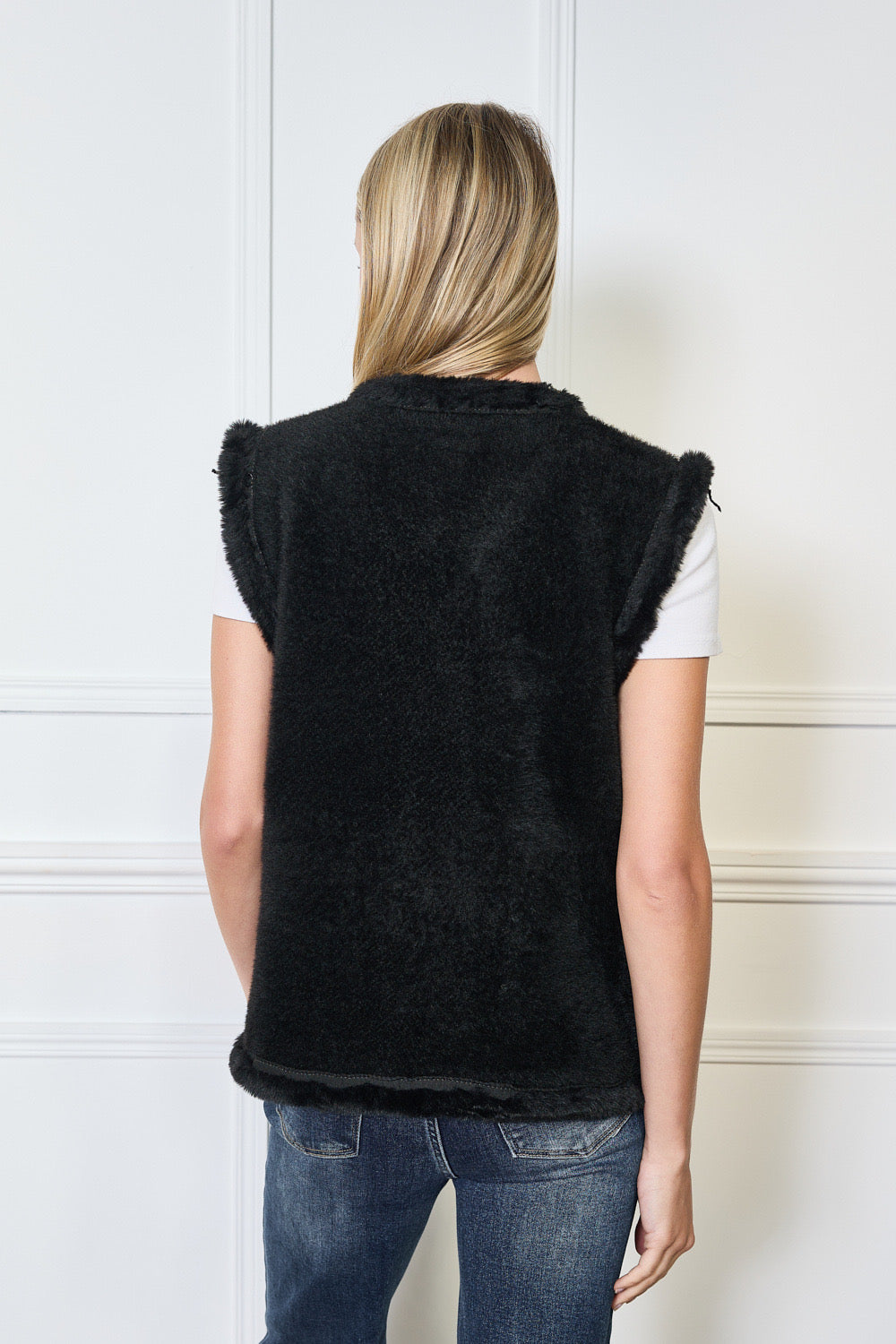 Gilet sans manches avec poches et boutons fantaisies - 579