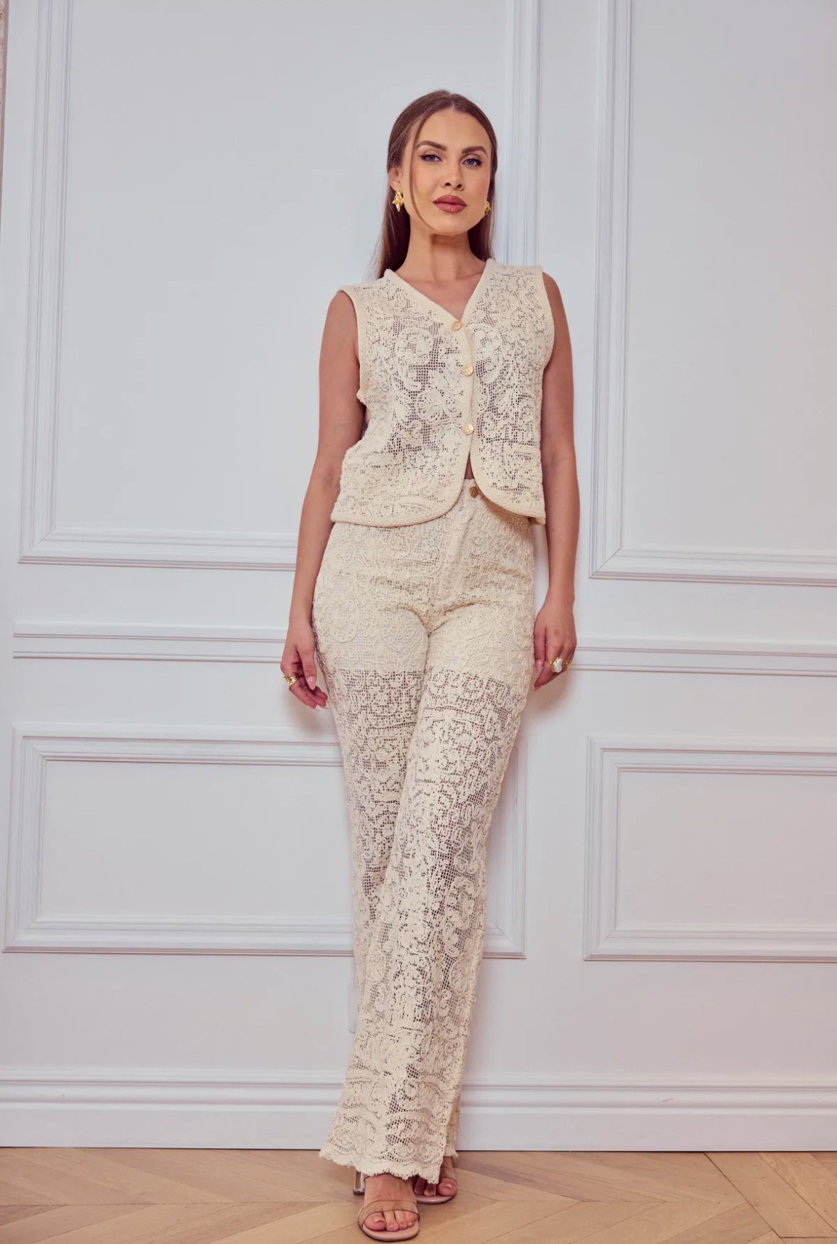 Gilet sans manches crochet - 2524