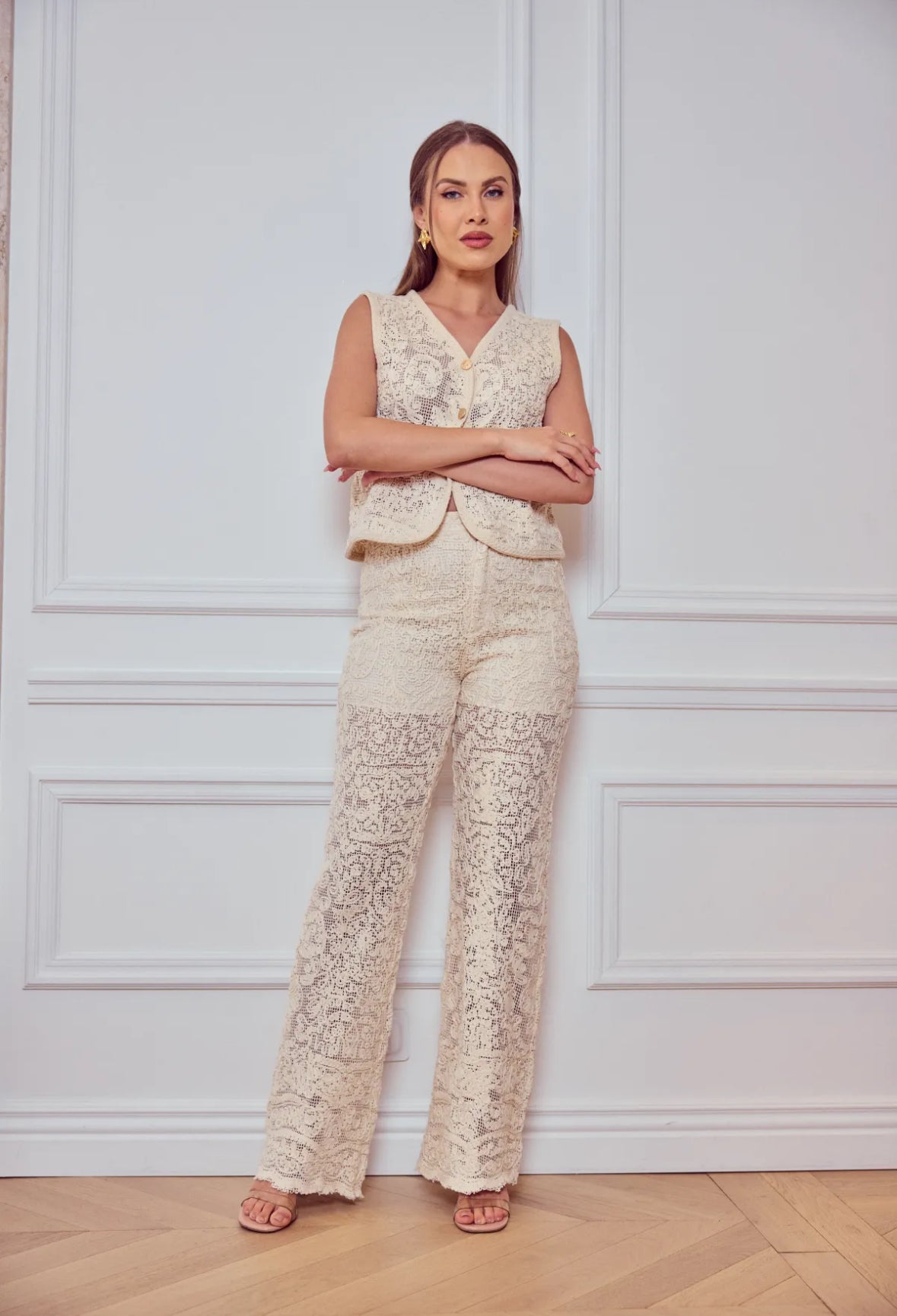 Gilet sans manches crochet - 2524
