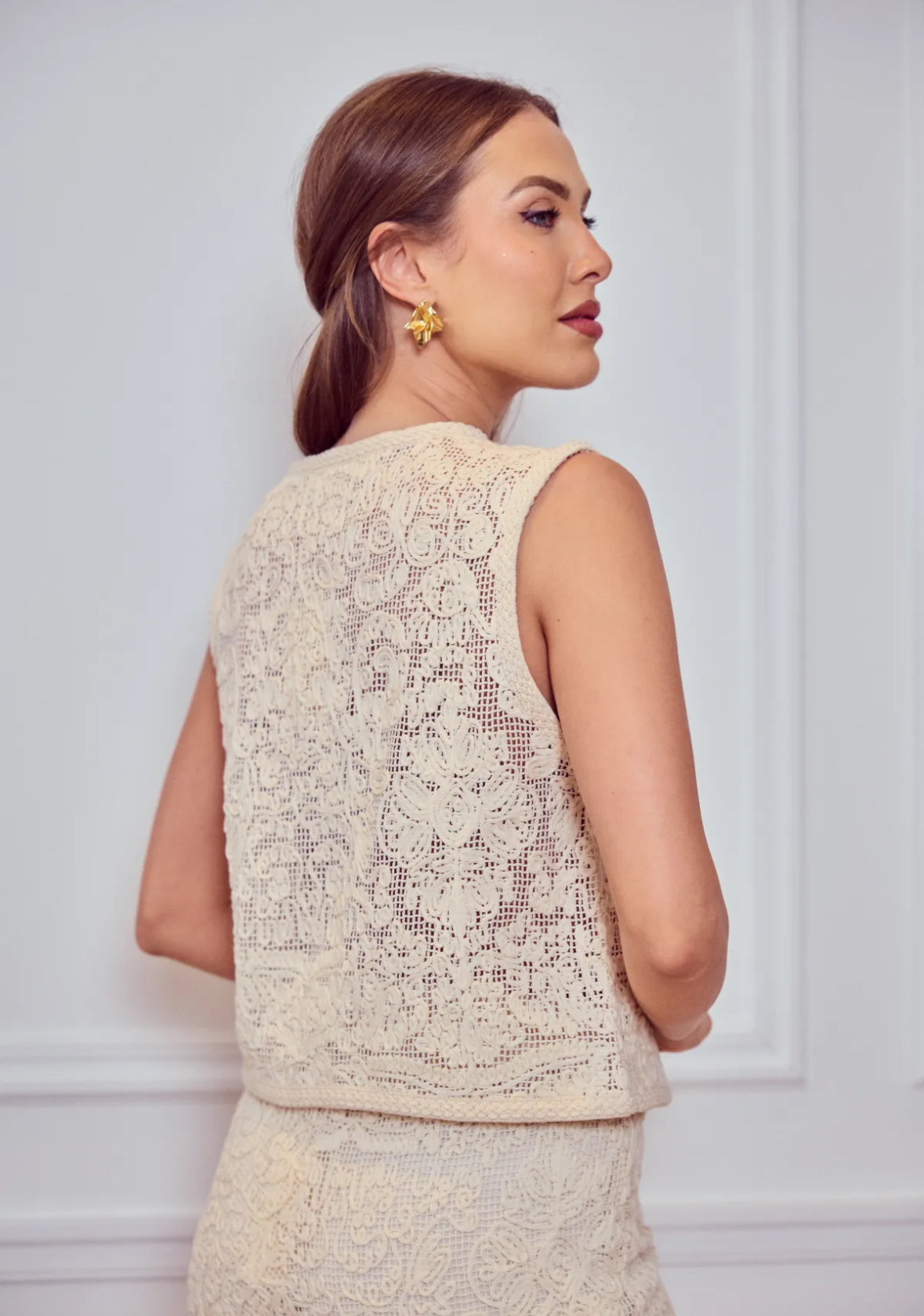 Gilet sans manches crochet - 2524