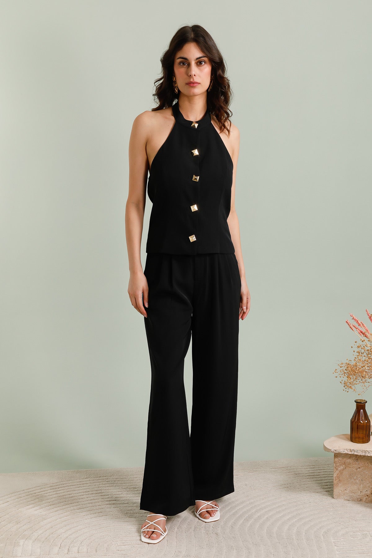 Pantalon taille à pinces - 2610