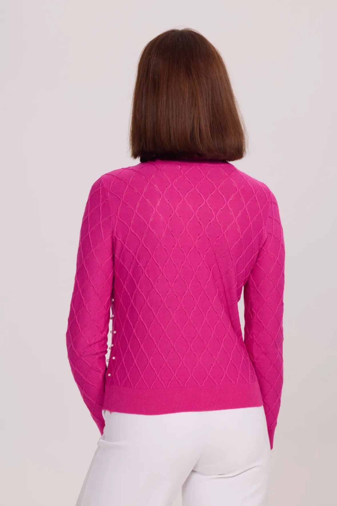 Cardigan en maille fine - 557-GILET