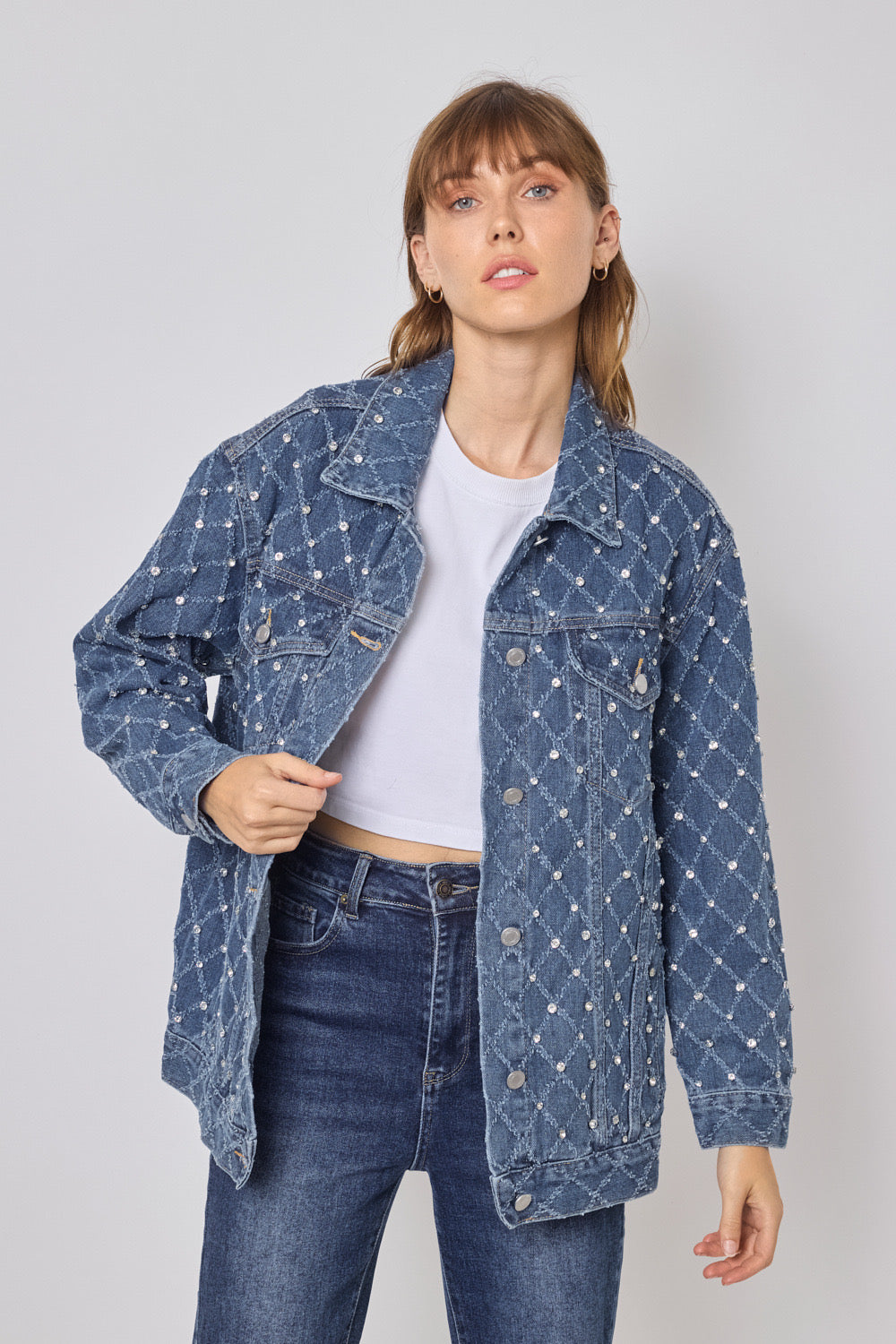 Veste en jeans oversize - 522